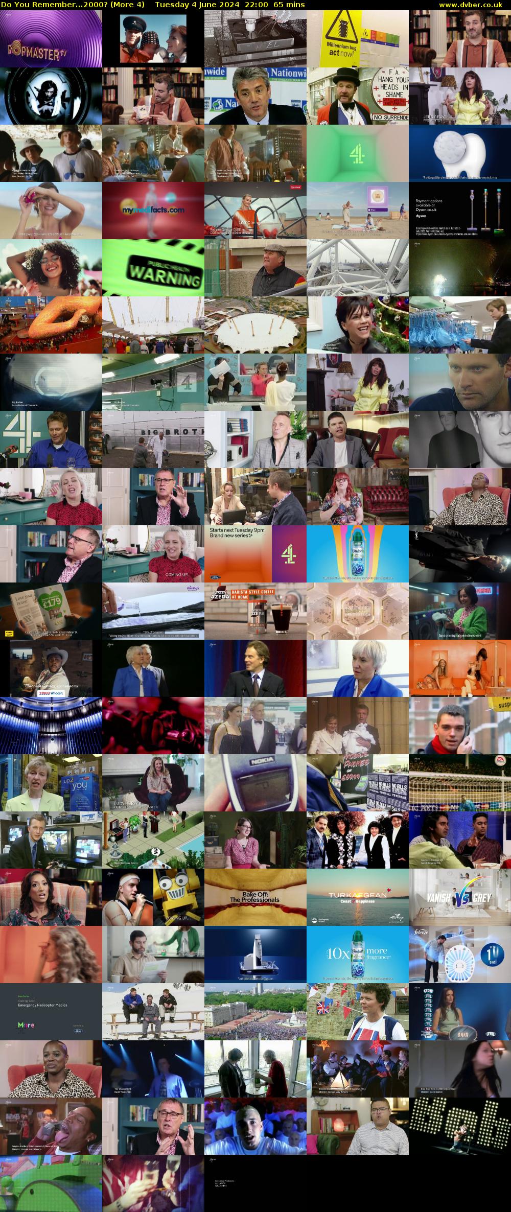 Do You Remember...2000? (More 4) Tuesday 4 June 2024 22:00 - 23:05