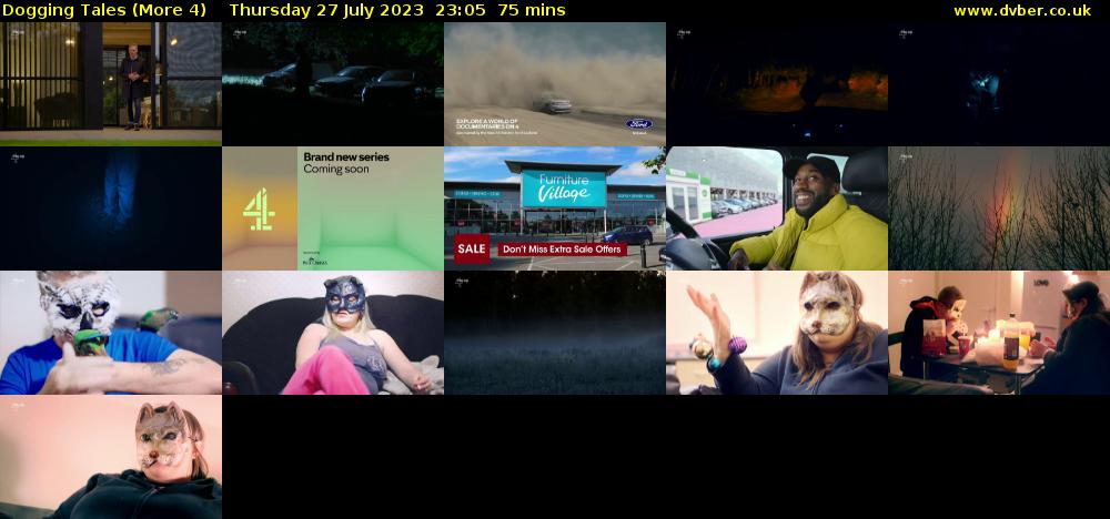 Dogging Tales (More 4) Thursday 27 July 2023 23:05 - 00:20