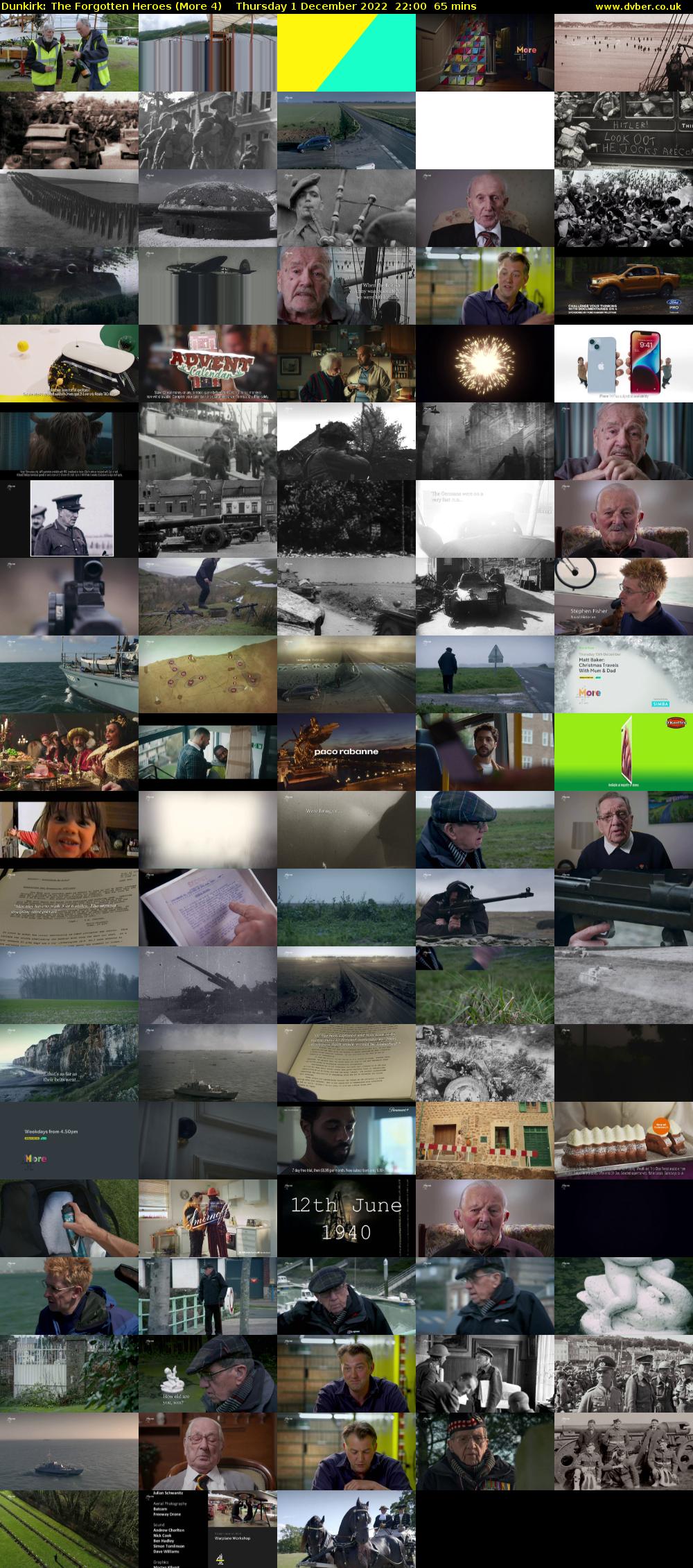 Dunkirk: The Forgotten Heroes (More 4) Thursday 1 December 2022 22:00 - 23:05