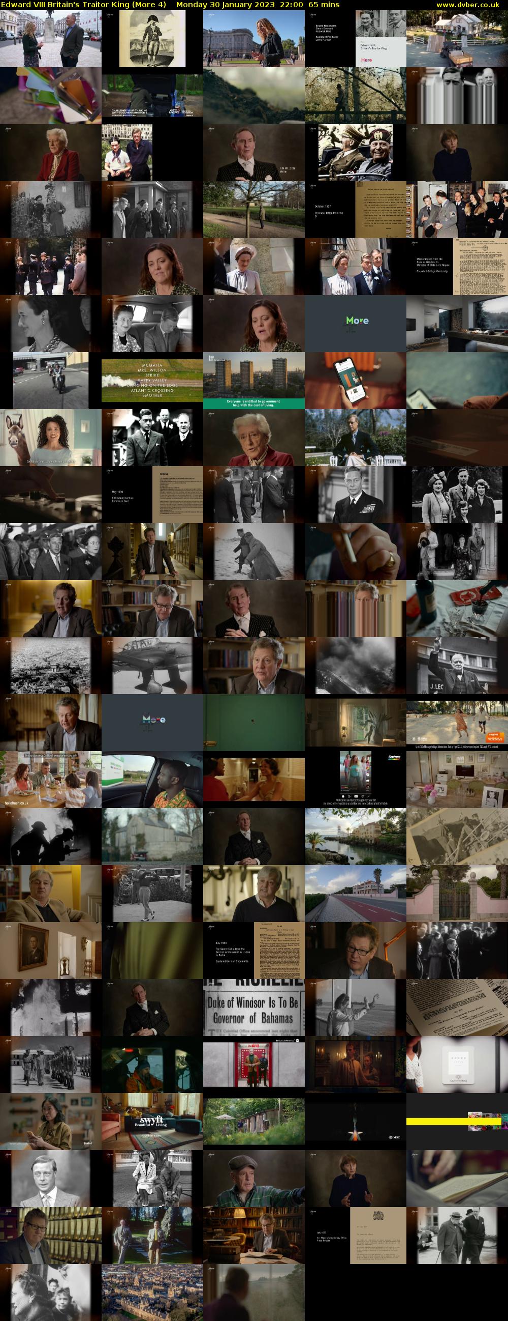 Edward VIII Britain's Traitor King (More 4) Monday 30 January 2023 22:00 - 23:05