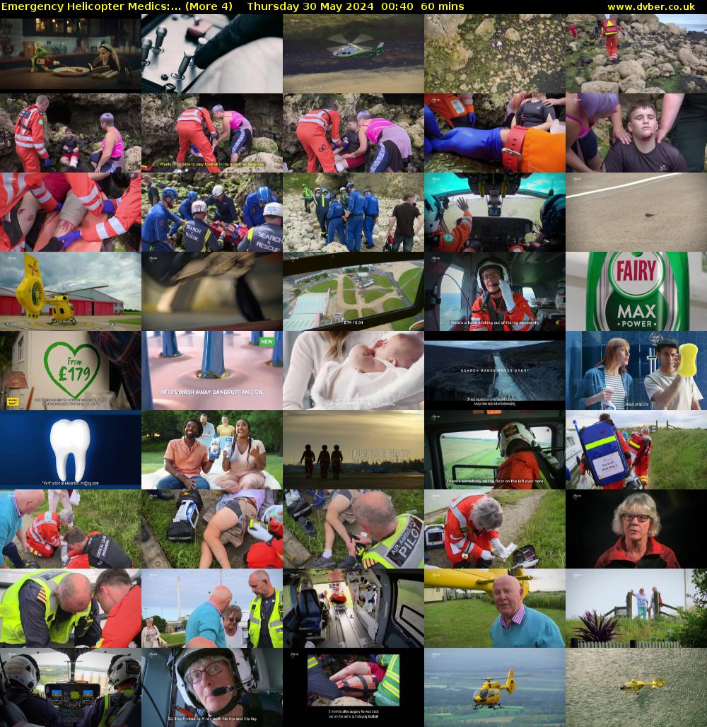 Emergency Helicopter Medics:... (More 4) Thursday 30 May 2024 00:40 - 01:40