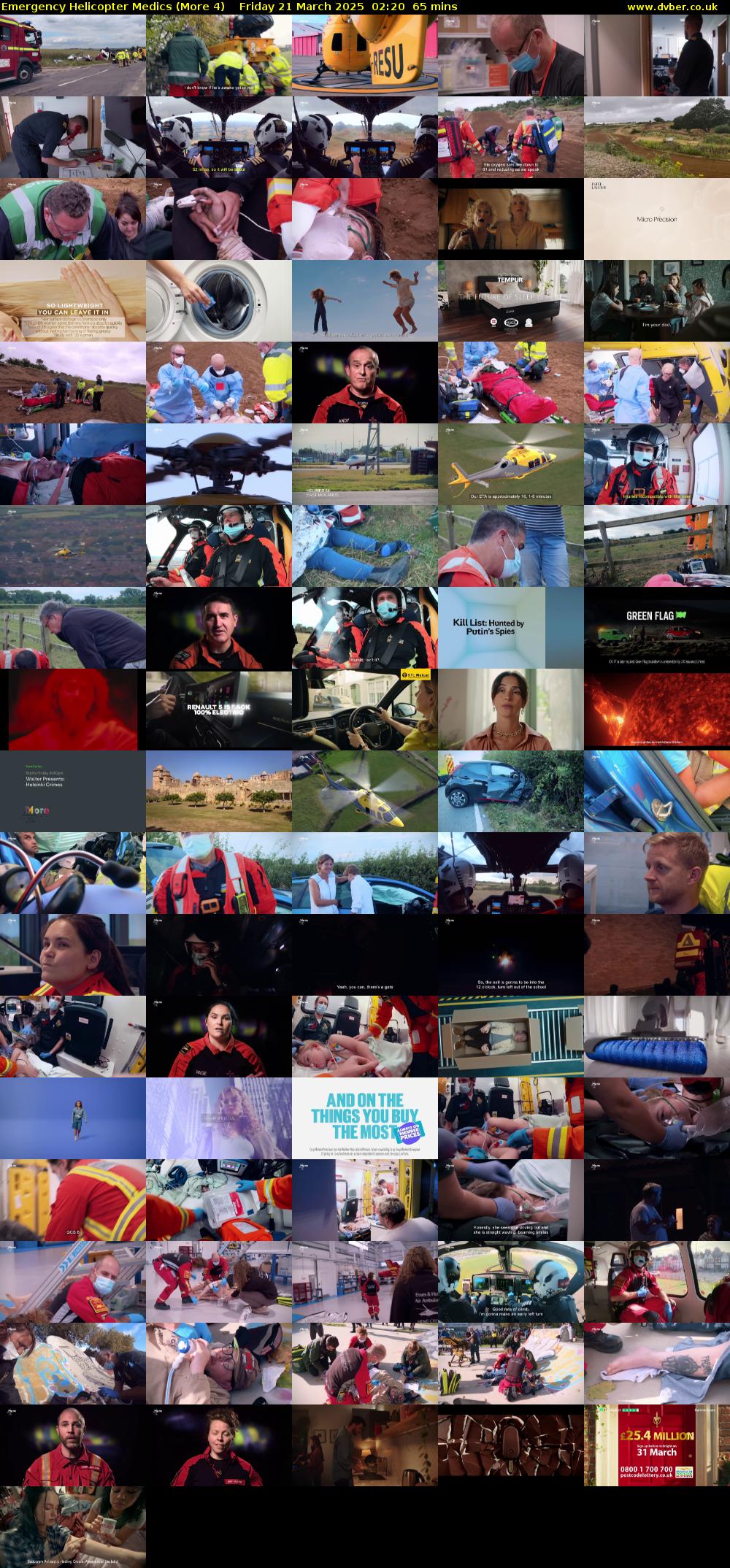 Emergency Helicopter Medics (More 4) Friday 21 March 2025 02:20 - 03:25