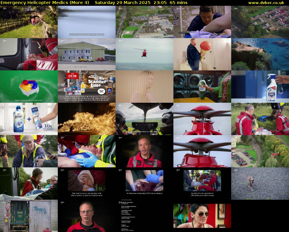 Emergency Helicopter Medics (More 4) Saturday 29 March 2025 23:05 - 00:10