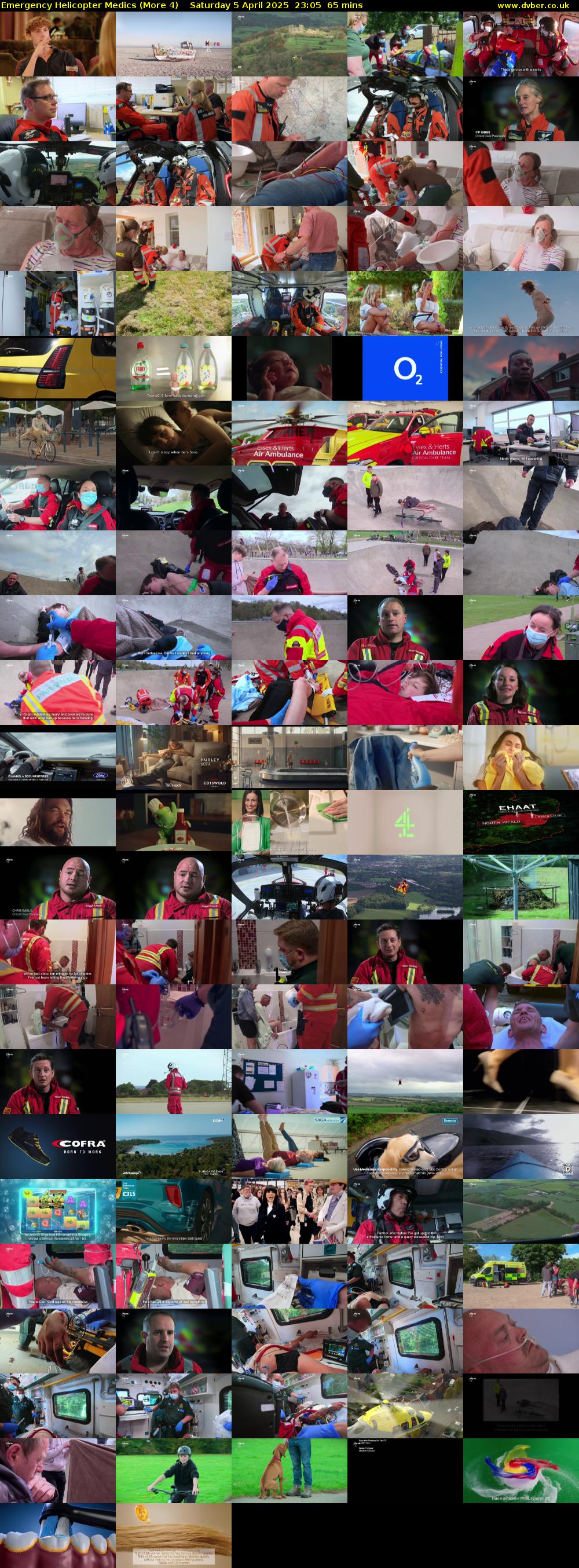 Emergency Helicopter Medics (More 4) Saturday 5 April 2025 23:05 - 00:10