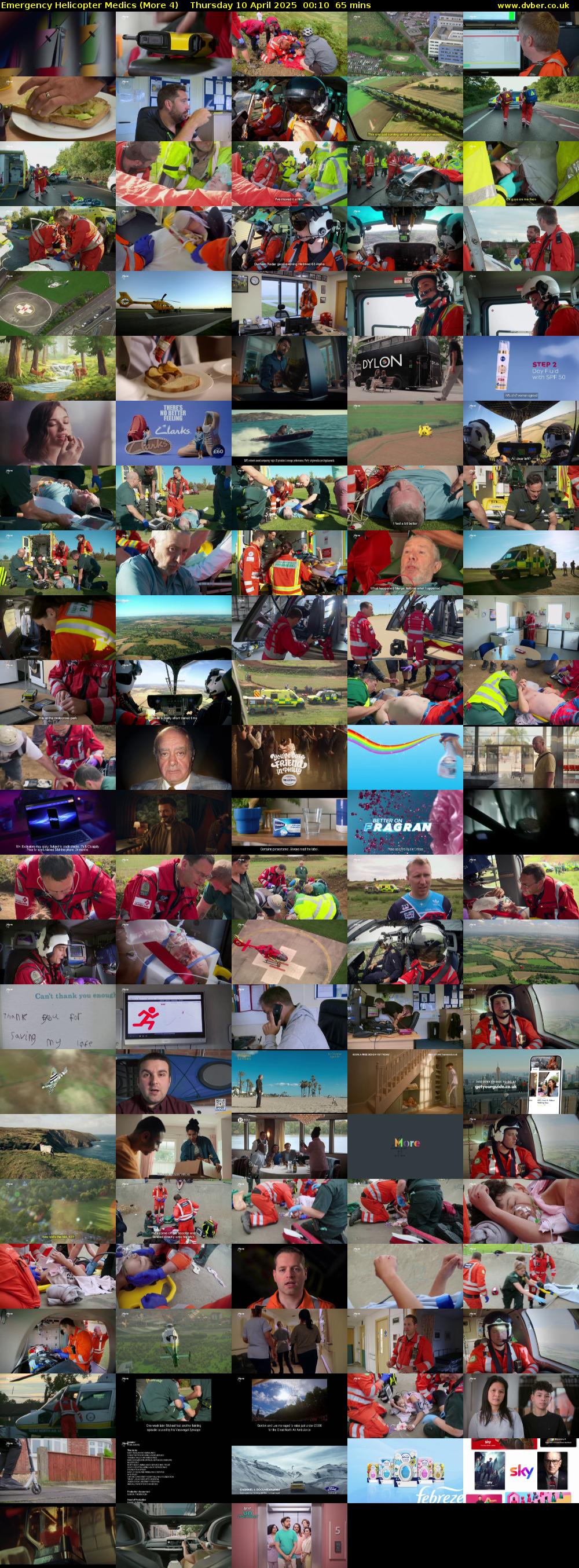 Emergency Helicopter Medics (More 4) Thursday 10 April 2025 00:10 - 01:15