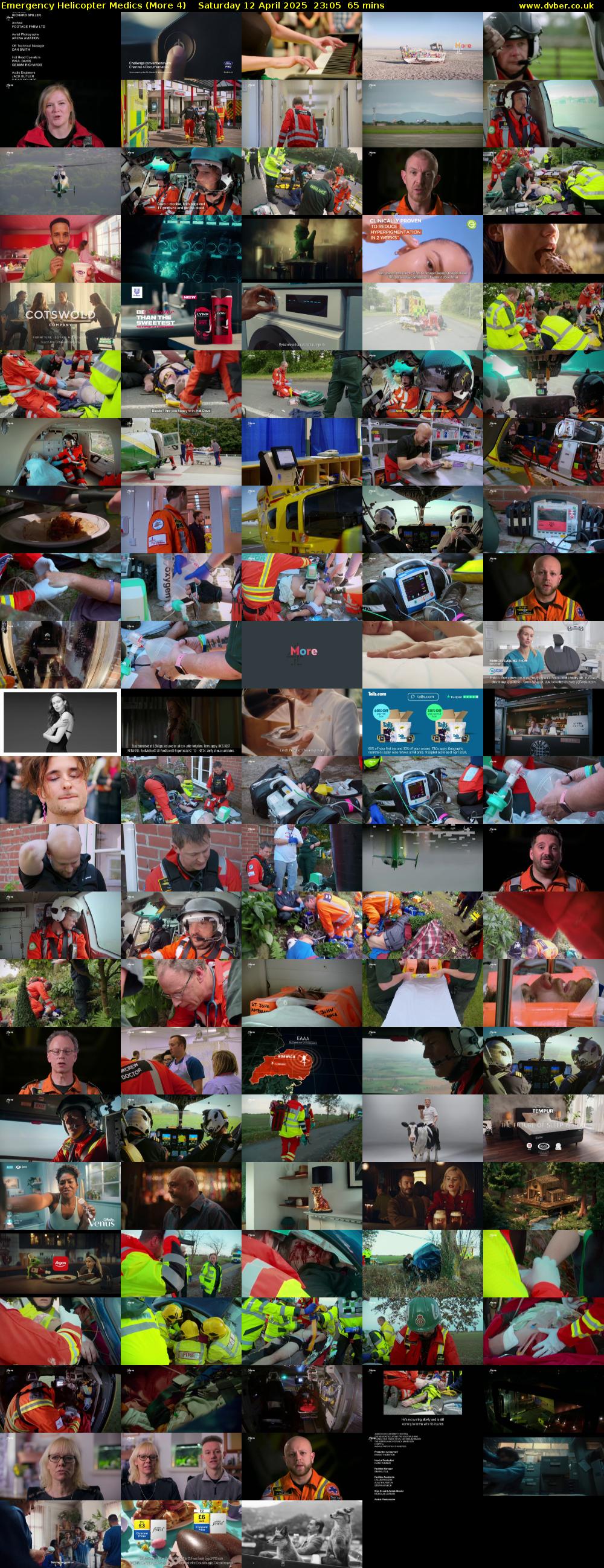 Emergency Helicopter Medics (More 4) Saturday 12 April 2025 23:05 - 00:10