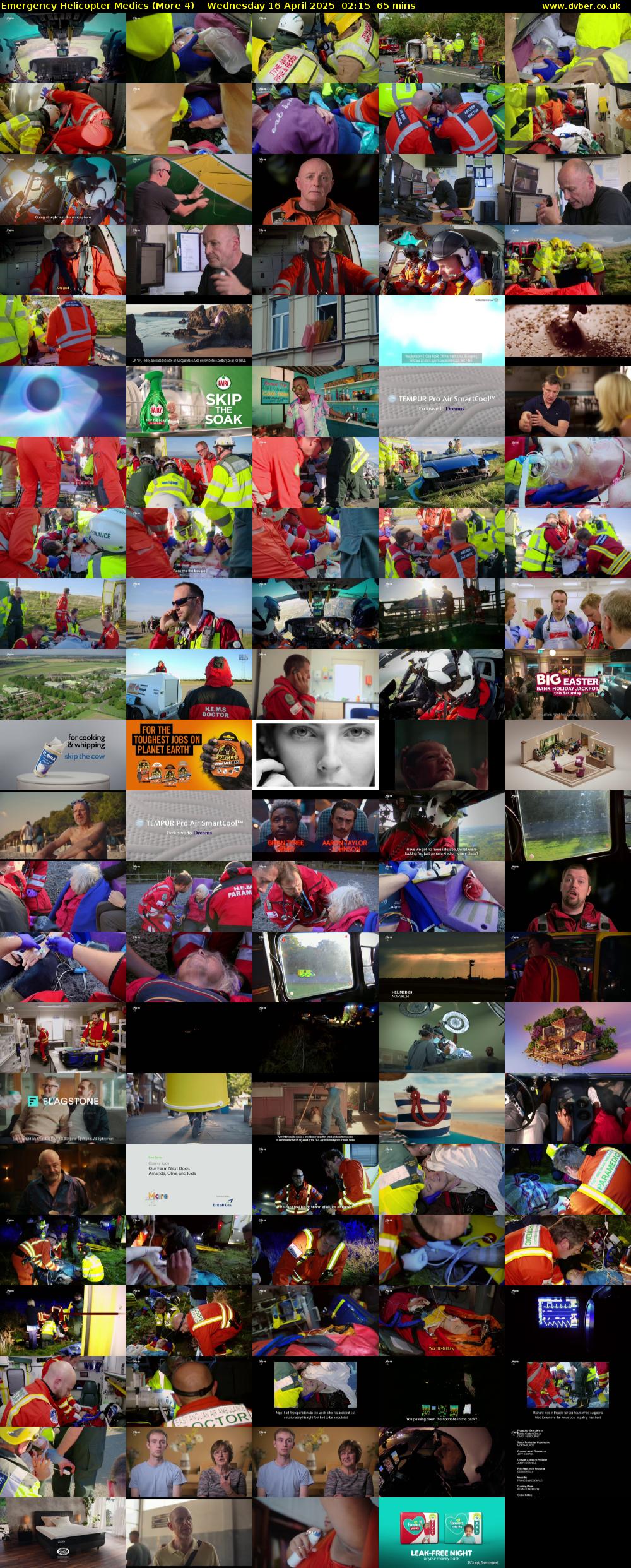 Emergency Helicopter Medics (More 4) Wednesday 16 April 2025 02:15 - 03:20