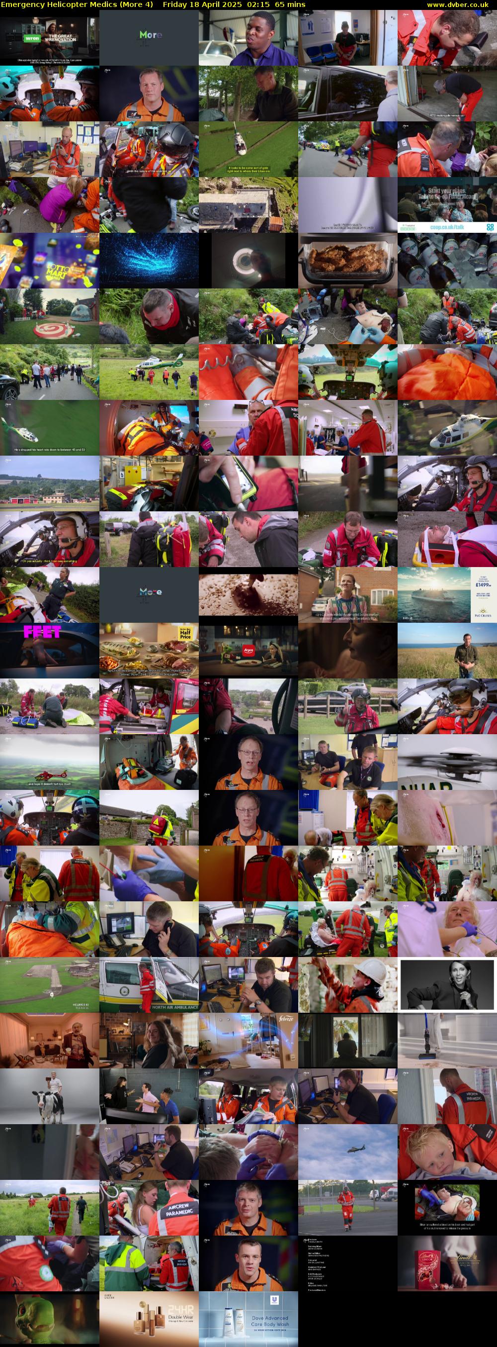Emergency Helicopter Medics (More 4) Friday 18 April 2025 02:15 - 03:20