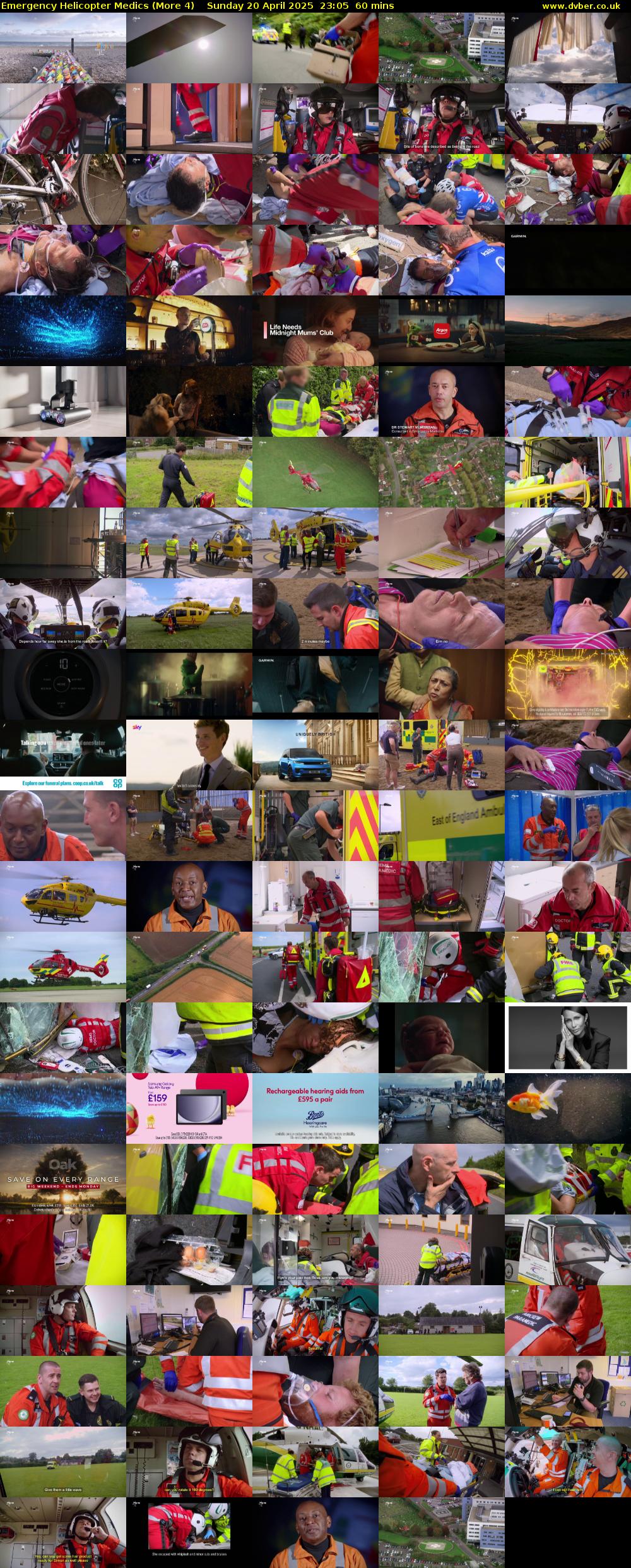 Emergency Helicopter Medics (More 4) Sunday 20 April 2025 23:05 - 00:05