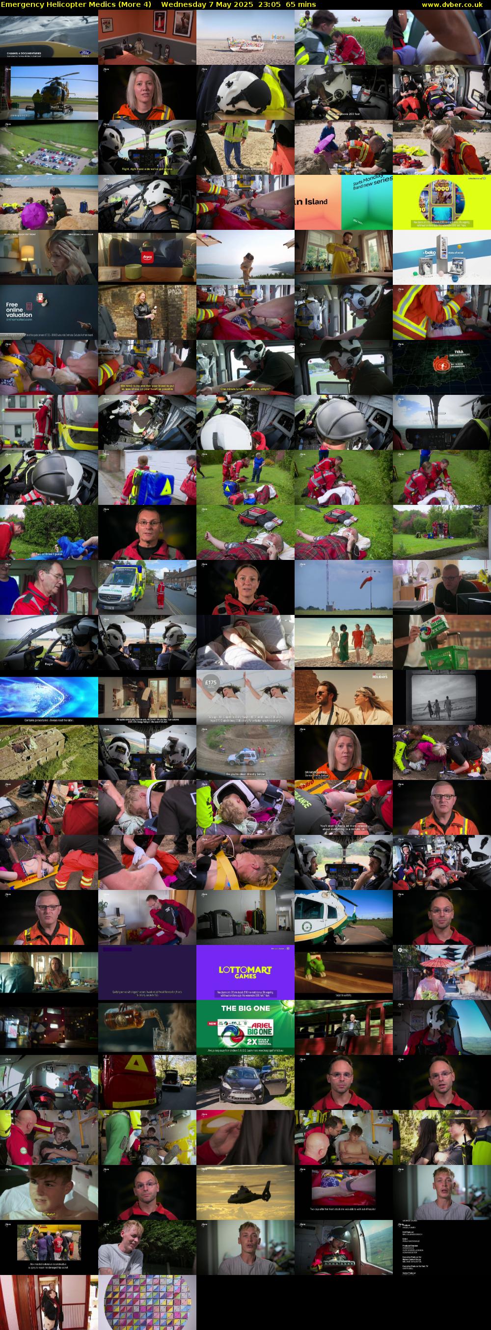 Emergency Helicopter Medics (More 4) Wednesday 7 May 2025 23:05 - 00:10