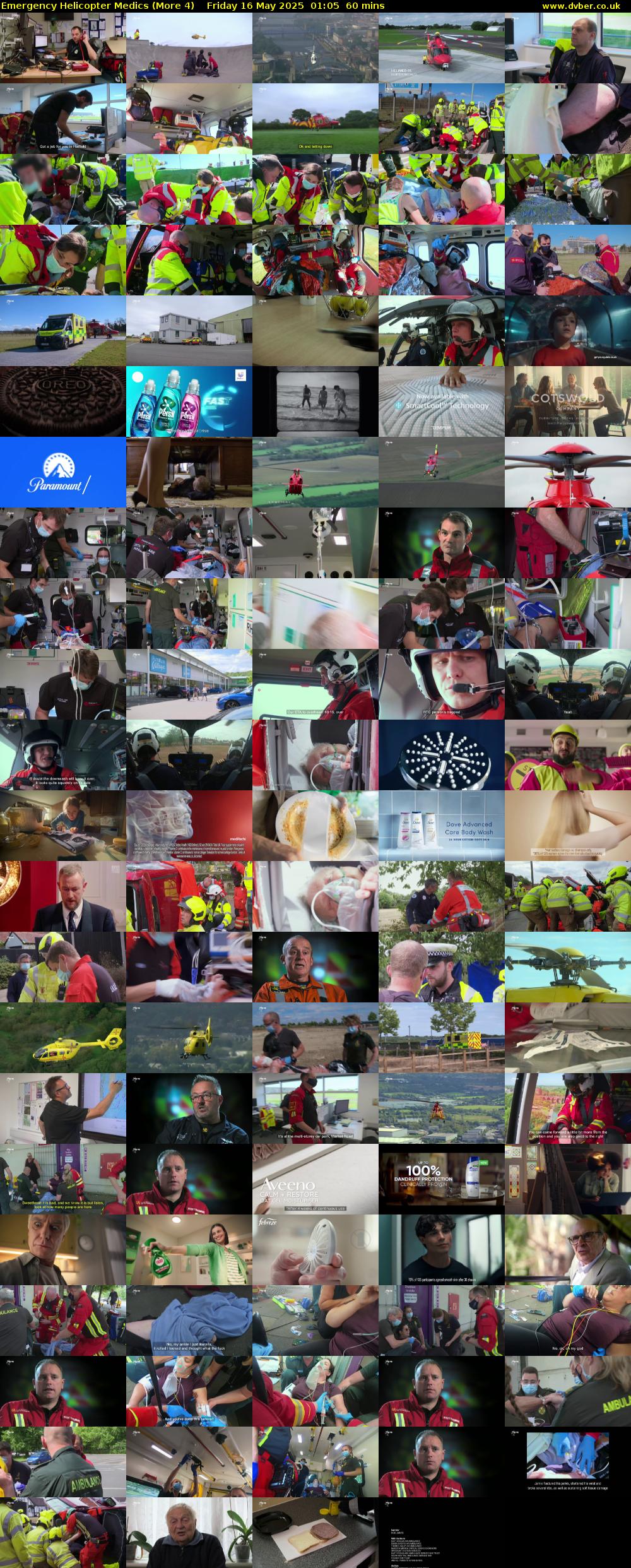 Emergency Helicopter Medics (More 4) Friday 16 May 2025 01:05 - 02:05