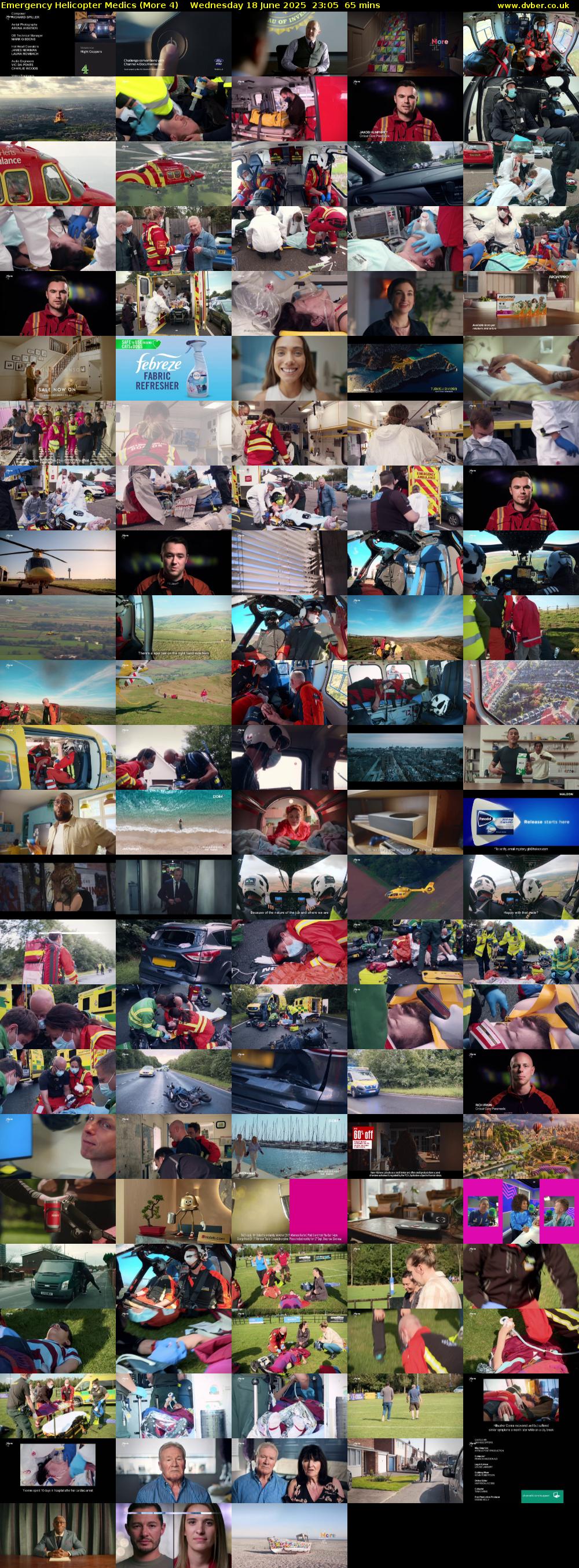 Emergency Helicopter Medics (More 4) Wednesday 18 June 2025 23:05 - 00:10