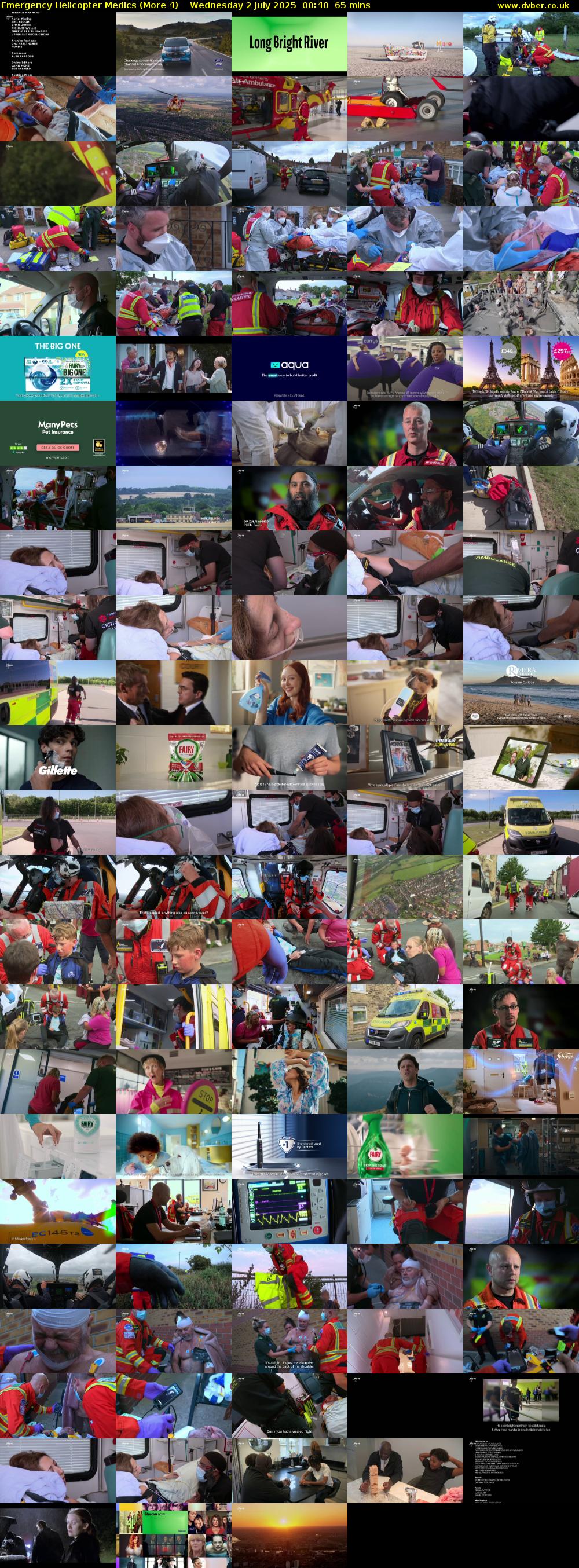 Emergency Helicopter Medics (More 4) Wednesday 2 July 2025 00:40 - 01:45