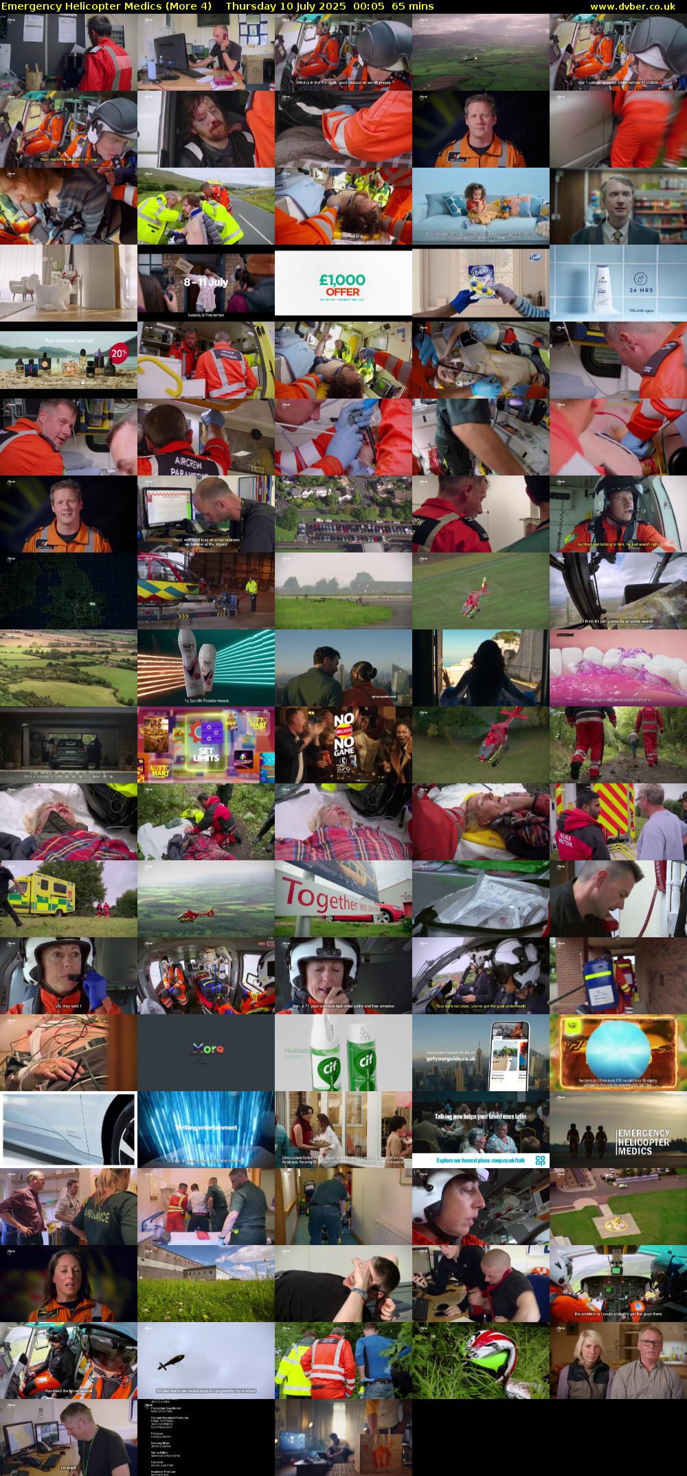 Emergency Helicopter Medics (More 4) Thursday 10 July 2025 00:05 - 01:10