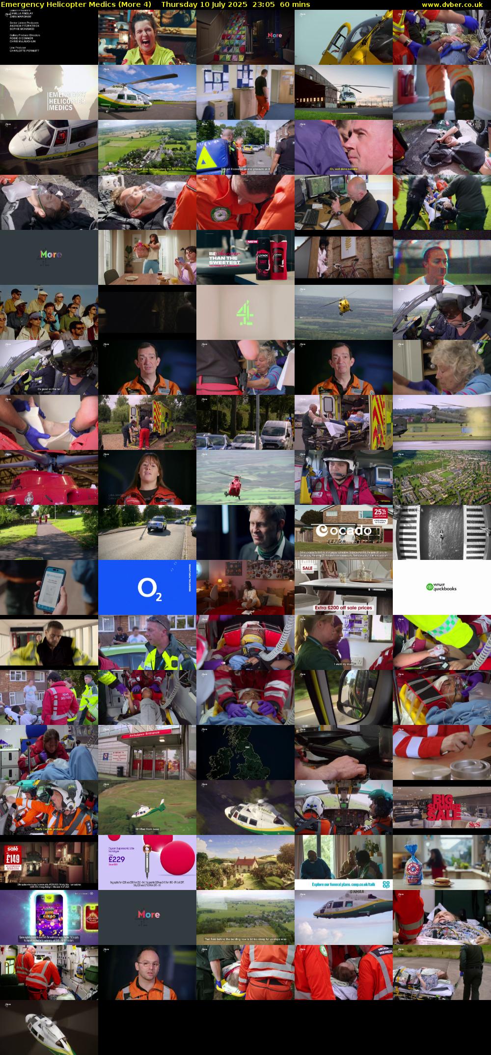 Emergency Helicopter Medics (More 4) Thursday 10 July 2025 23:05 - 00:05