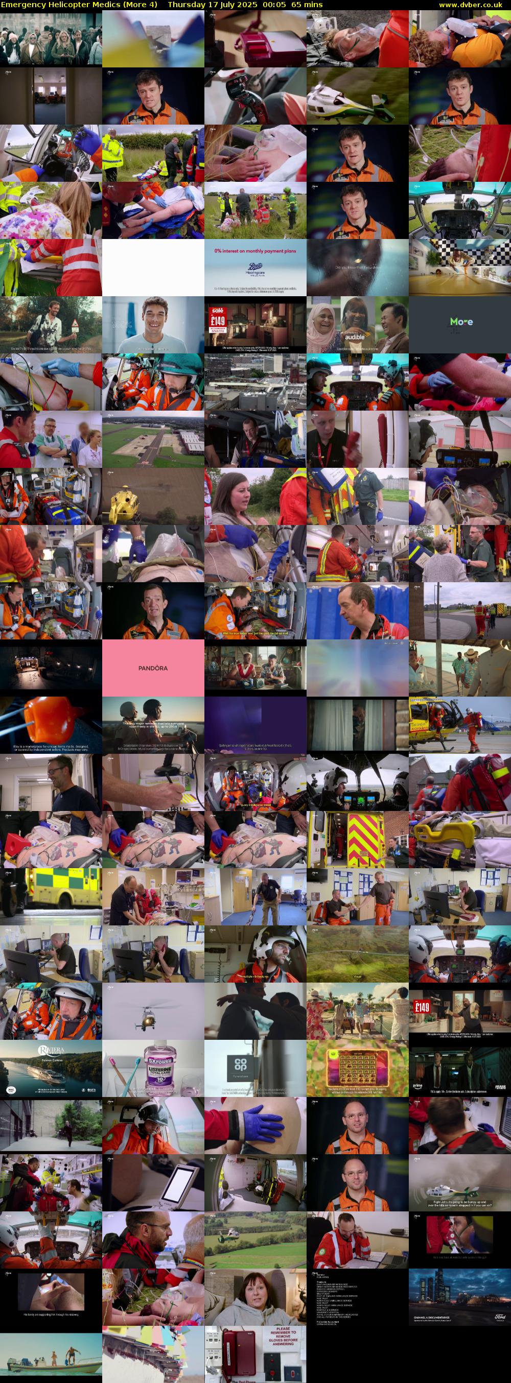 Emergency Helicopter Medics (More 4) Thursday 17 July 2025 00:05 - 01:10
