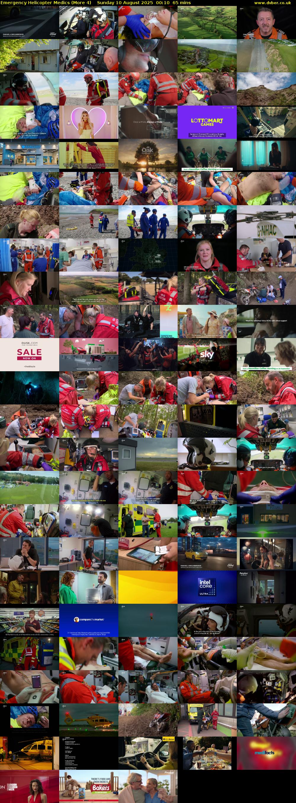 Emergency Helicopter Medics (More 4) Sunday 10 August 2025 00:10 - 01:15