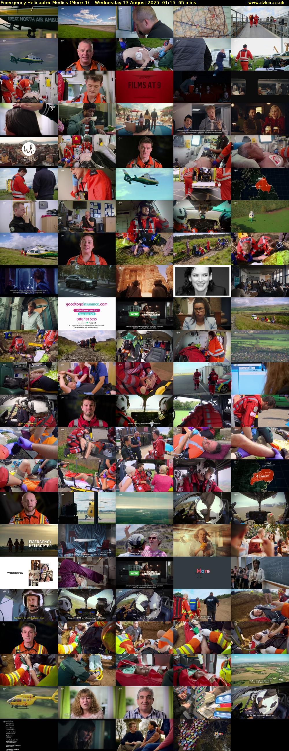 Emergency Helicopter Medics (More 4) Wednesday 13 August 2025 01:15 - 02:20
