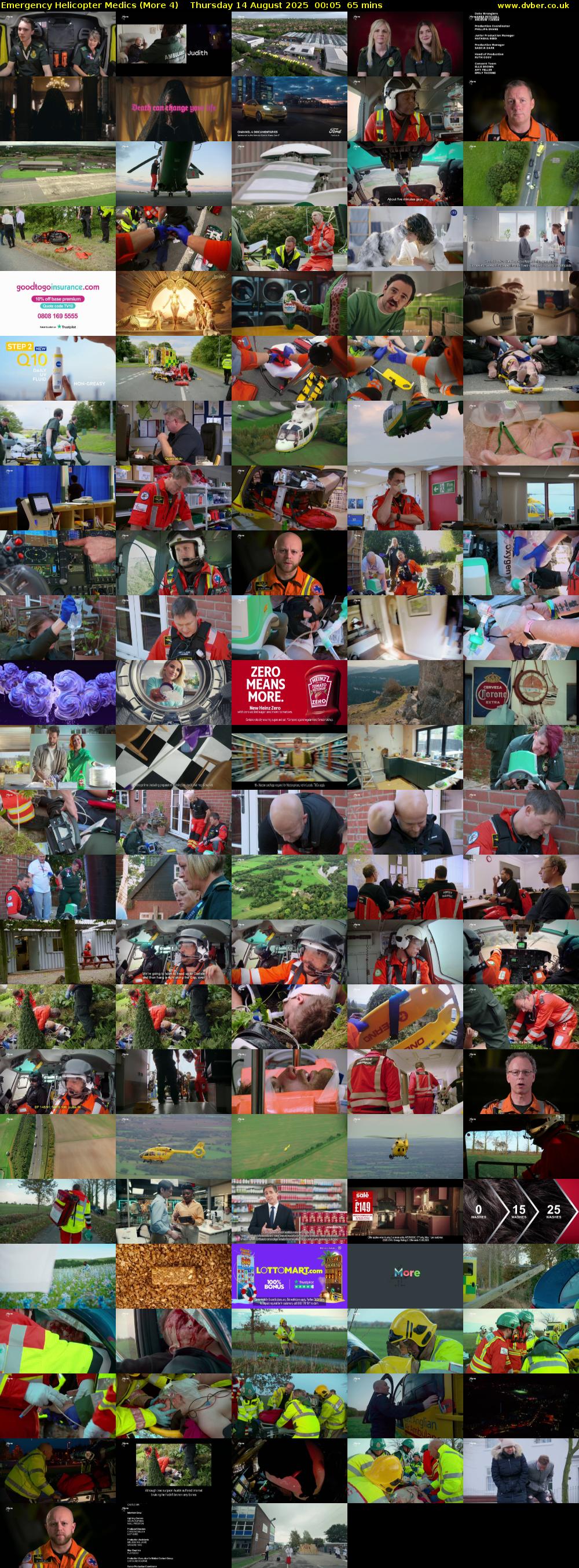 Emergency Helicopter Medics (More 4) Thursday 14 August 2025 00:05 - 01:10