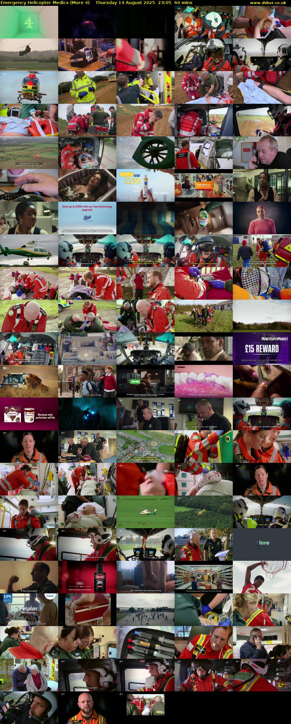 Emergency Helicopter Medics (More 4) Thursday 14 August 2025 23:05 - 00:05