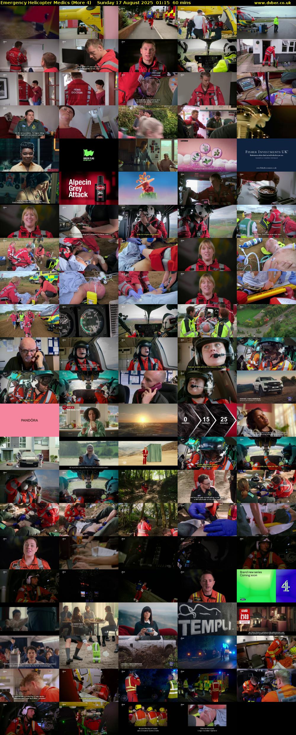 Emergency Helicopter Medics (More 4) Sunday 17 August 2025 01:15 - 02:15