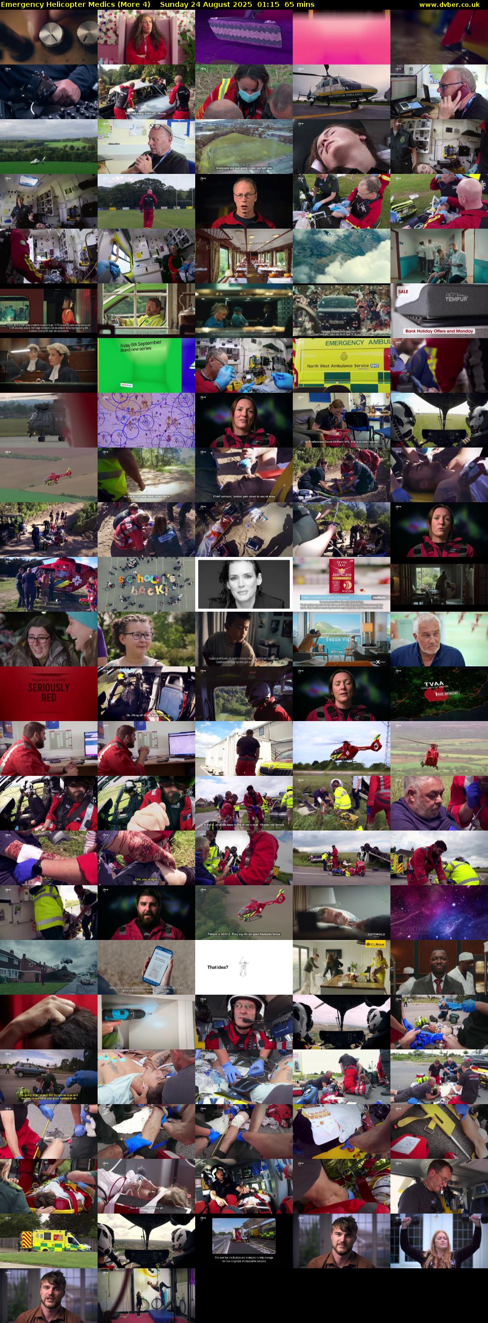 Emergency Helicopter Medics (More 4) Sunday 24 August 2025 01:15 - 02:20