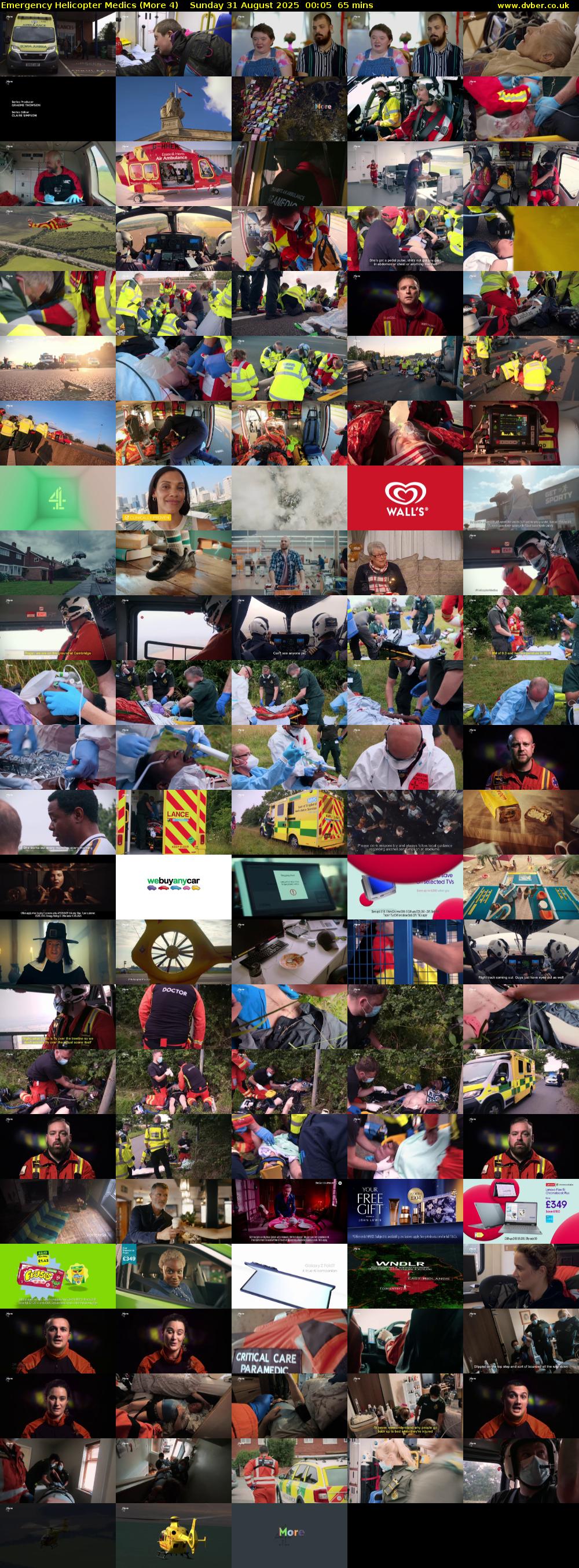 Emergency Helicopter Medics (More 4) Sunday 31 August 2025 00:05 - 01:10