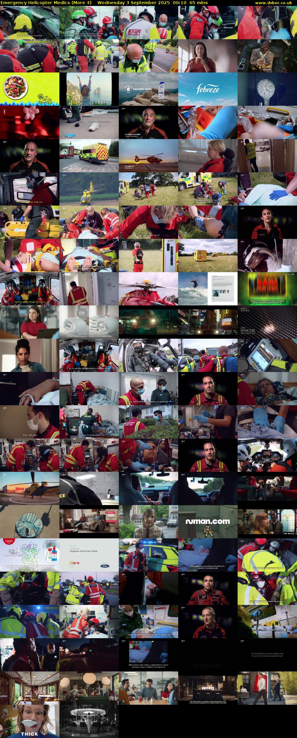 Emergency Helicopter Medics (More 4) Wednesday 3 September 2025 00:10 - 01:15