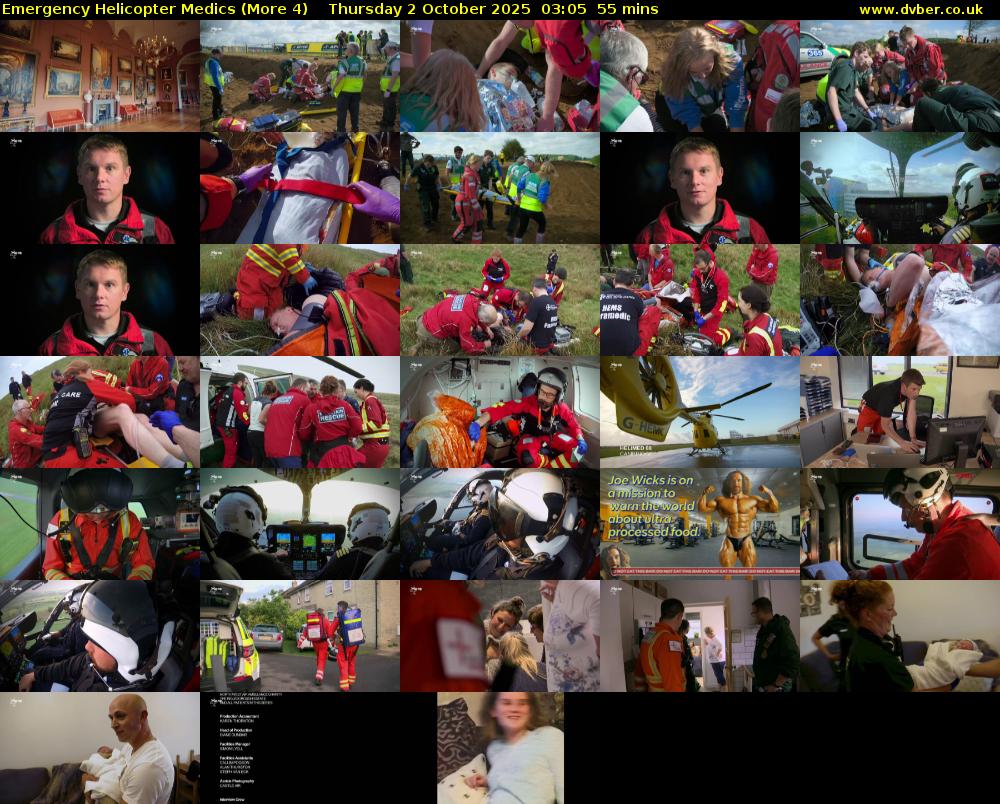 Emergency Helicopter Medics (More 4) Thursday 2 October 2025 03:05 - 04:00