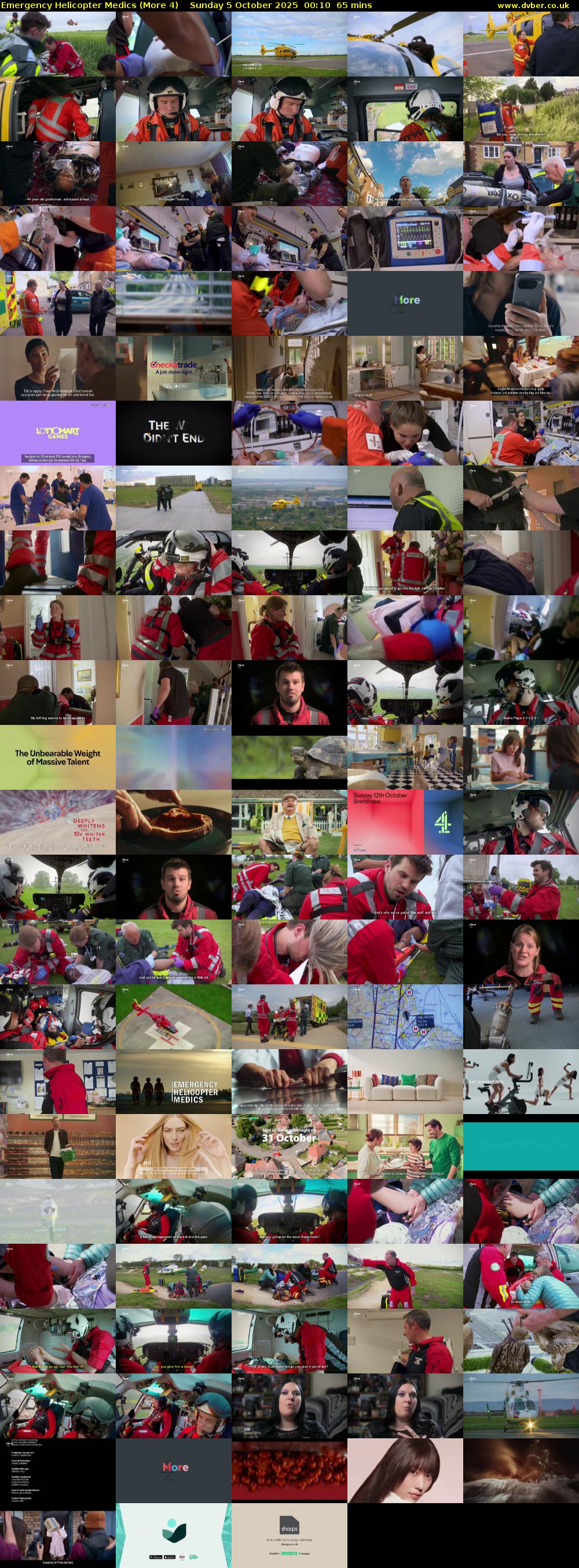 Emergency Helicopter Medics (More 4) Sunday 5 October 2025 00:10 - 01:15