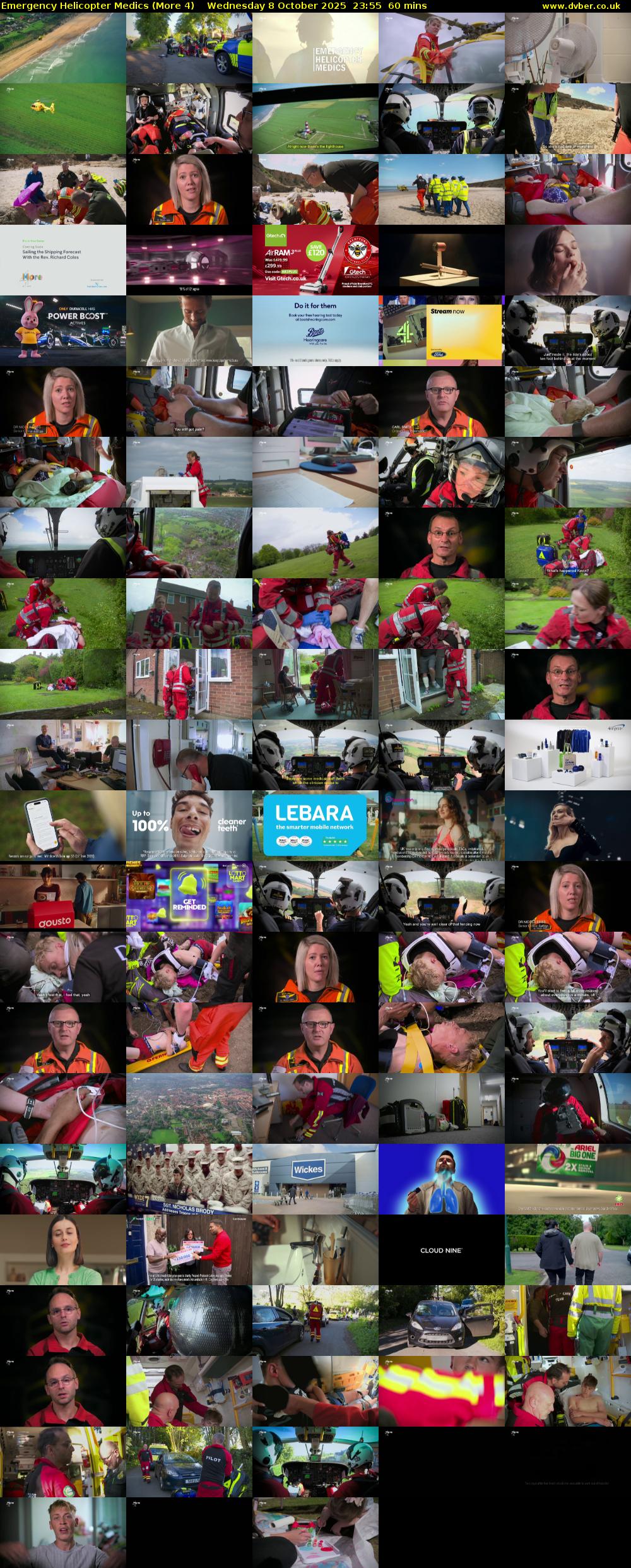 Emergency Helicopter Medics (More 4) Wednesday 8 October 2025 23:55 - 00:55