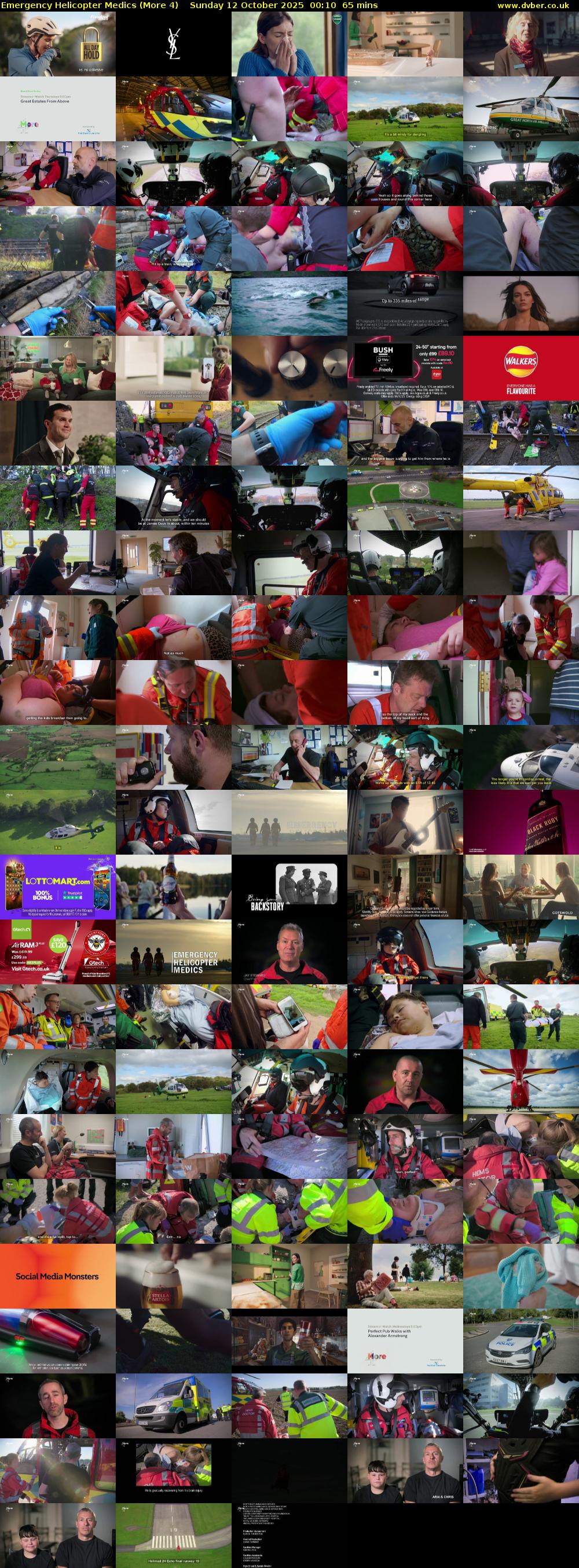 Emergency Helicopter Medics (More 4) Sunday 12 October 2025 00:10 - 01:15