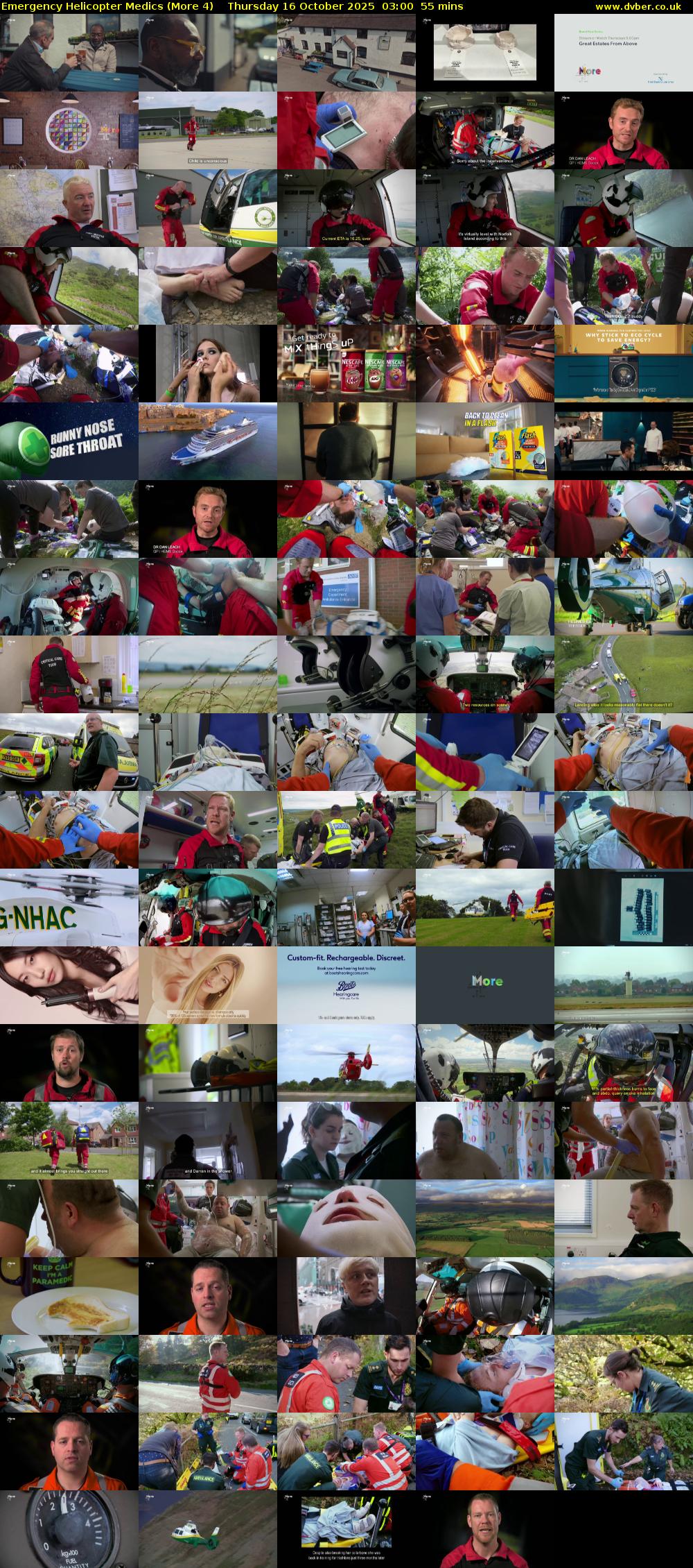 Emergency Helicopter Medics (More 4) Thursday 16 October 2025 03:00 - 03:55