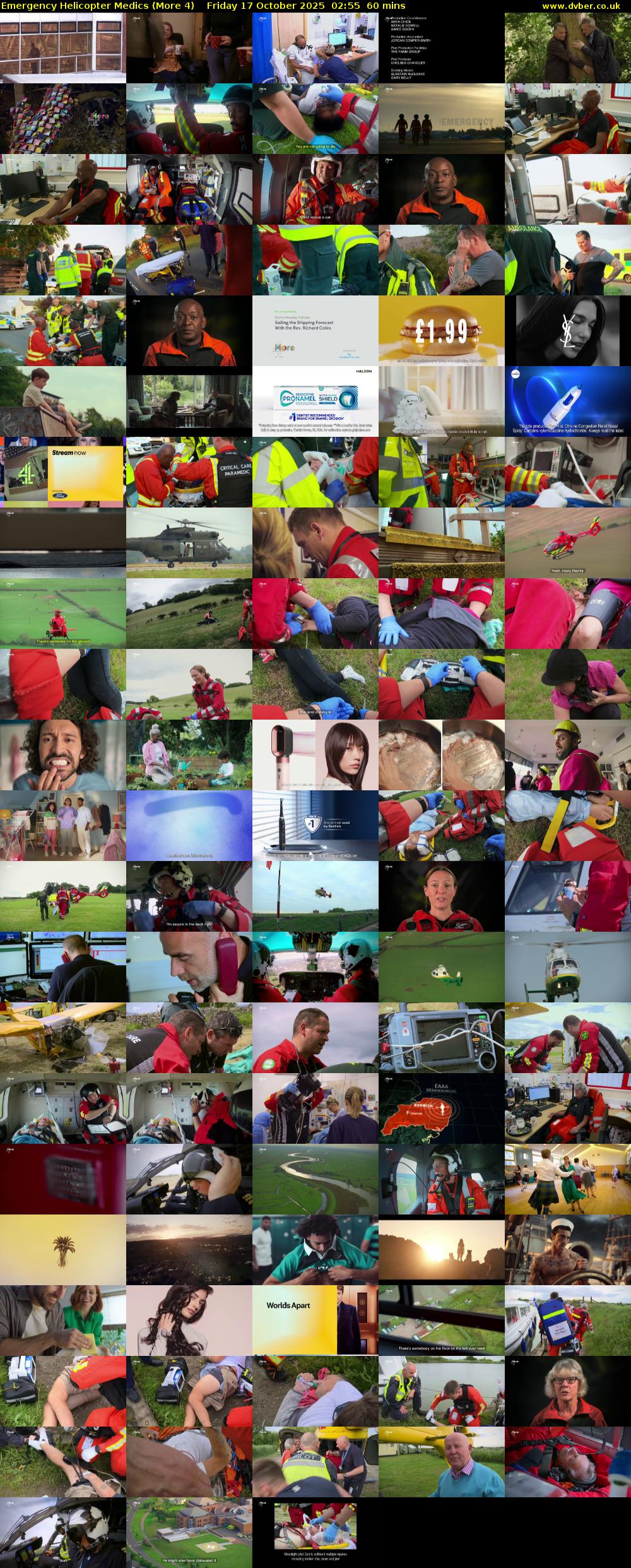 Emergency Helicopter Medics (More 4) Friday 17 October 2025 02:55 - 03:55