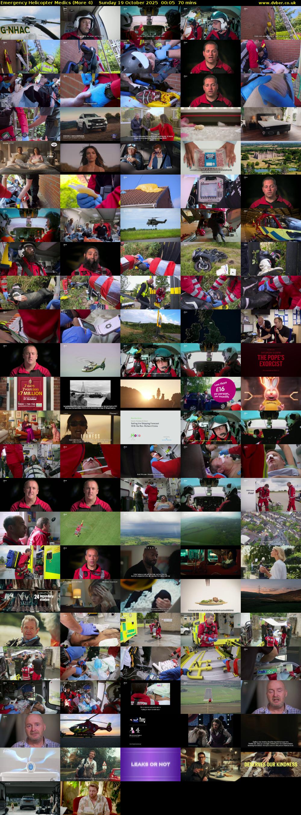 Emergency Helicopter Medics (More 4) Sunday 19 October 2025 00:05 - 01:15