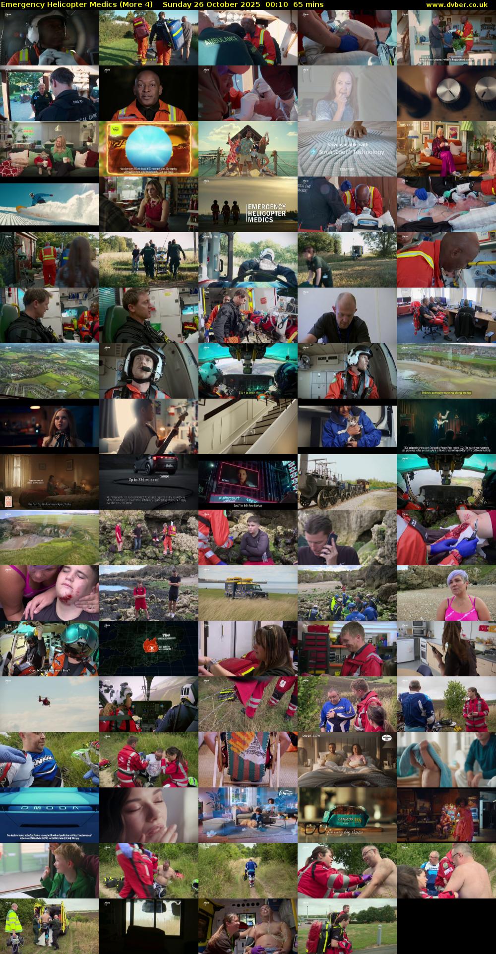 Emergency Helicopter Medics (More 4) Sunday 26 October 2025 00:10 - 01:15