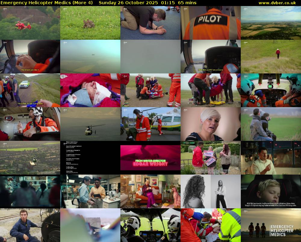 Emergency Helicopter Medics (More 4) Sunday 26 October 2025 01:15 - 01:20