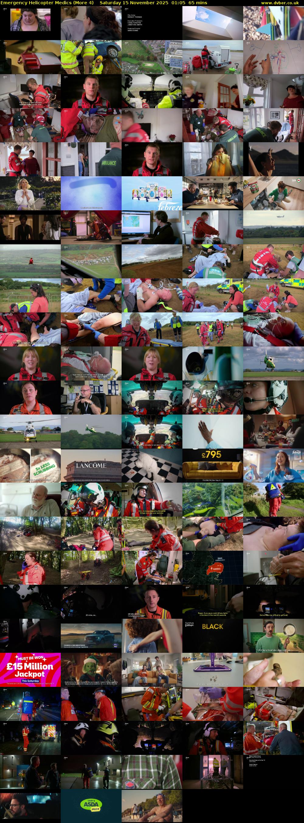 Emergency Helicopter Medics (More 4) Saturday 15 November 2025 01:05 - 02:10