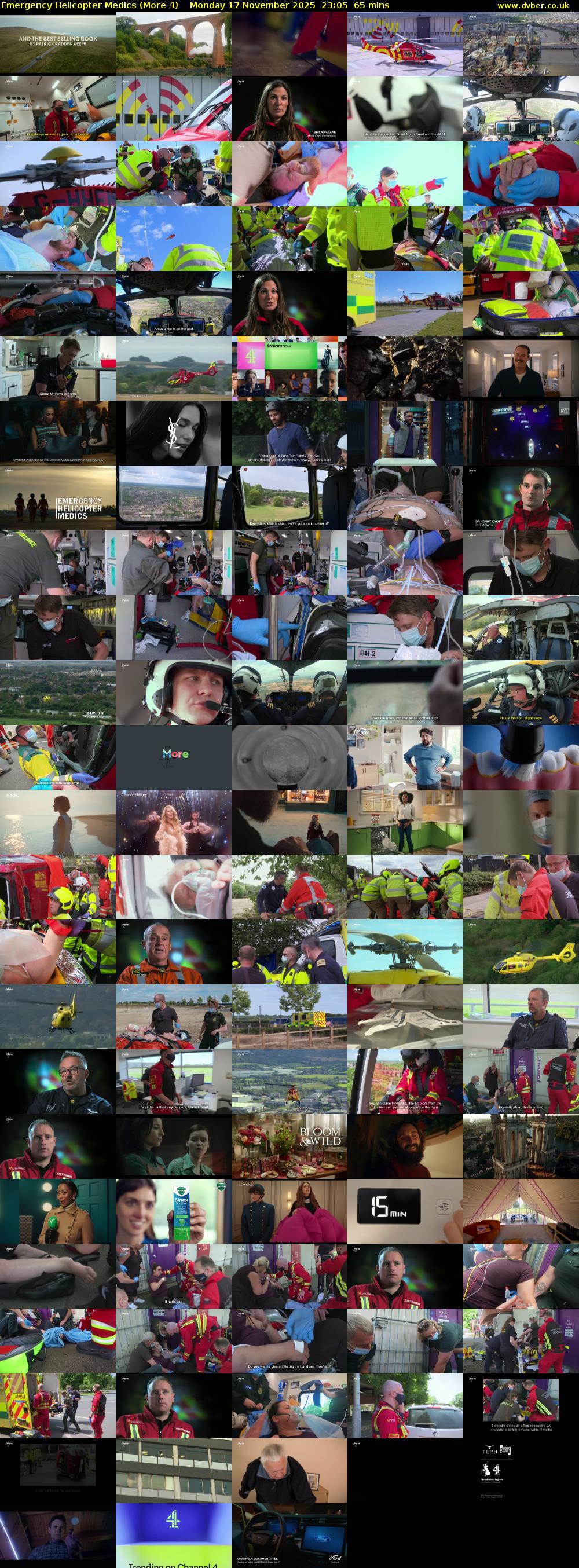Emergency Helicopter Medics (More 4) Monday 17 November 2025 23:05 - 00:10