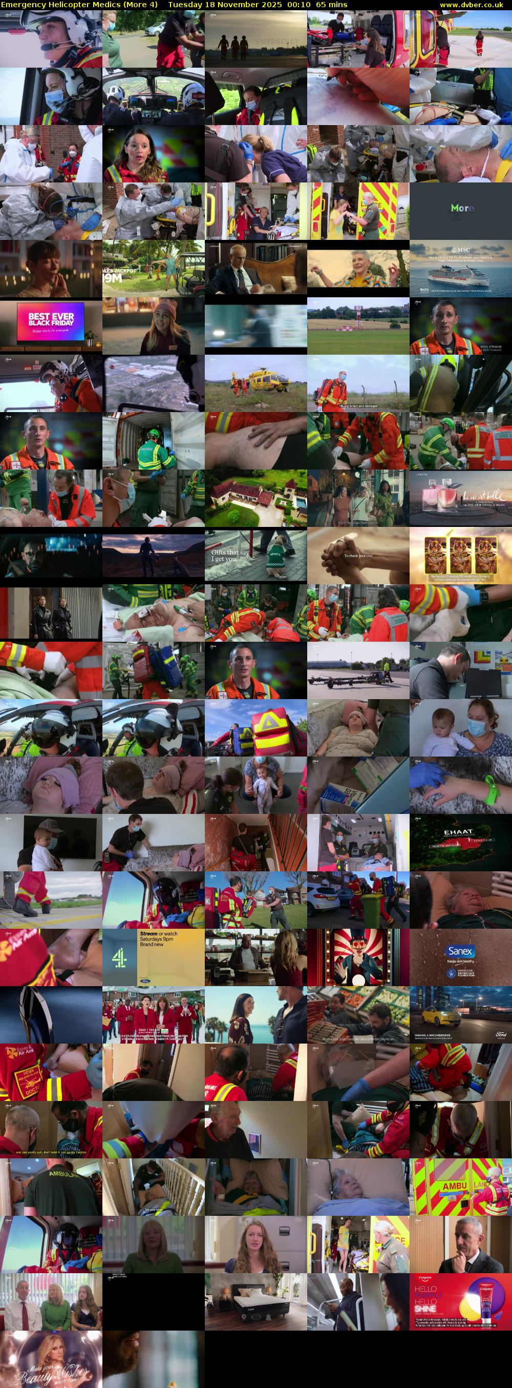 Emergency Helicopter Medics (More 4) Tuesday 18 November 2025 00:10 - 01:15