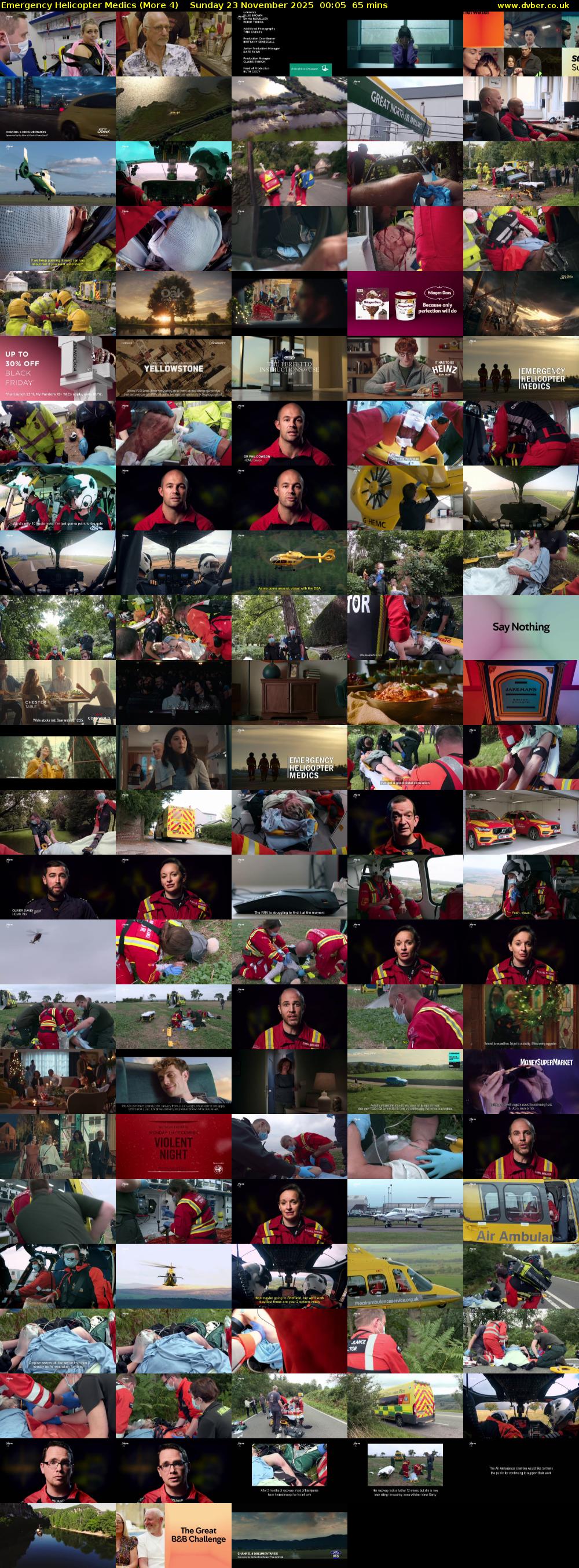 Emergency Helicopter Medics (More 4) Sunday 23 November 2025 00:05 - 01:10