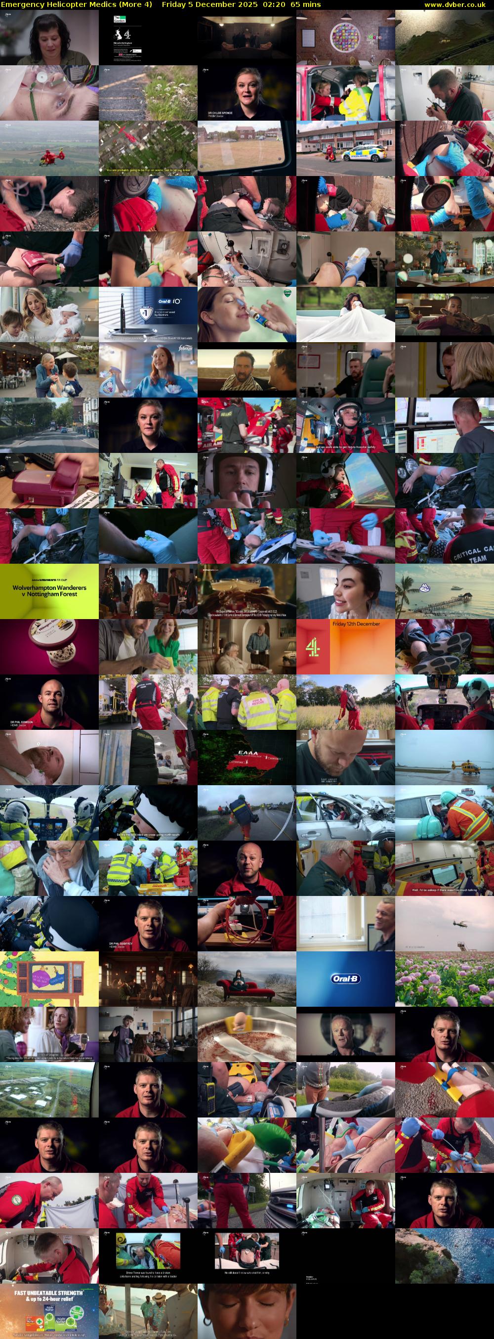 Emergency Helicopter Medics (More 4) Friday 5 December 2025 02:20 - 03:25