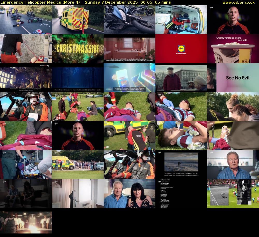 Emergency Helicopter Medics (More 4) Sunday 7 December 2025 00:05 - 01:10