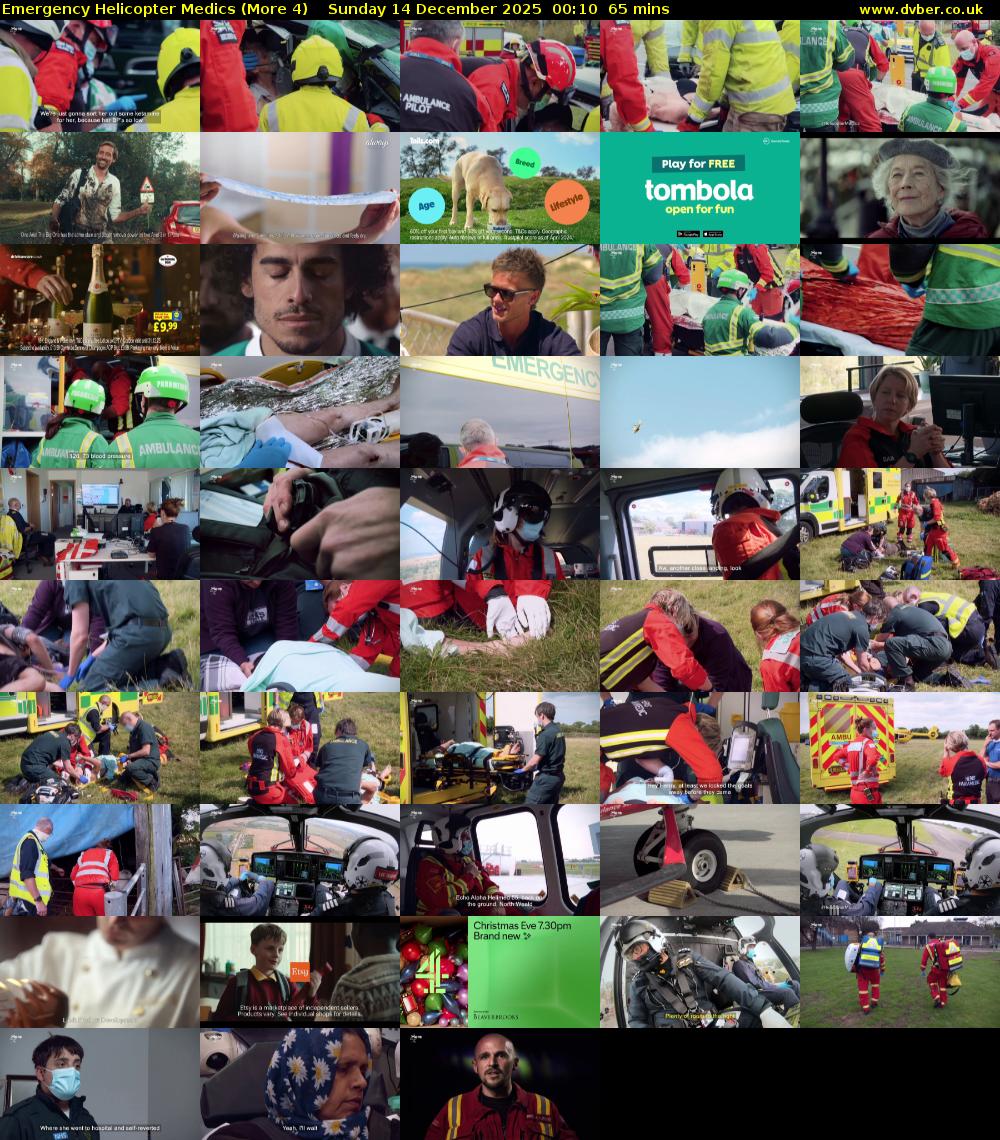 Emergency Helicopter Medics (More 4) Sunday 14 December 2025 00:10 - 01:15