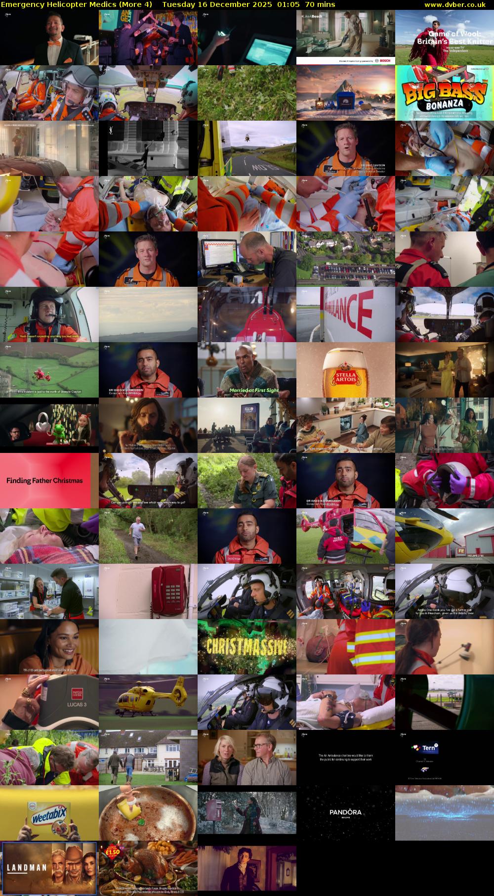 Emergency Helicopter Medics (More 4) Tuesday 16 December 2025 01:05 - 02:15