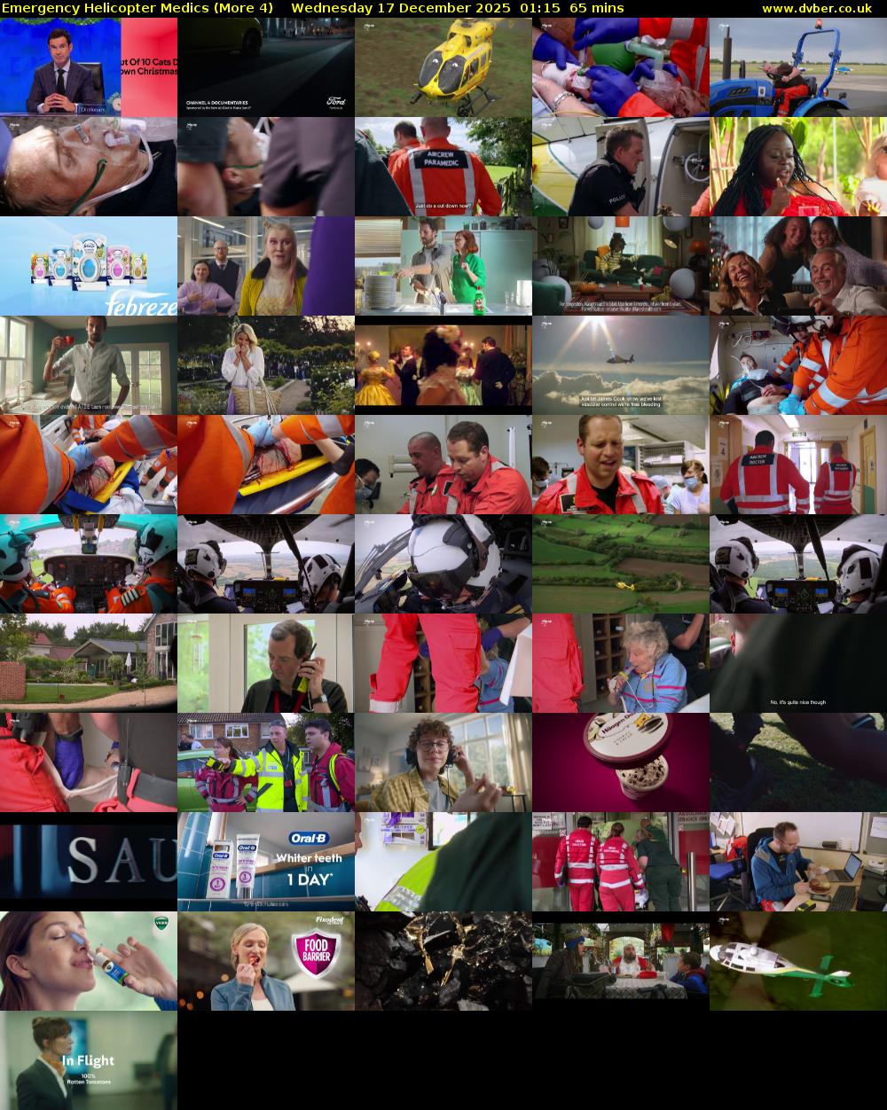 Emergency Helicopter Medics (More 4) Wednesday 17 December 2025 01:15 - 02:20