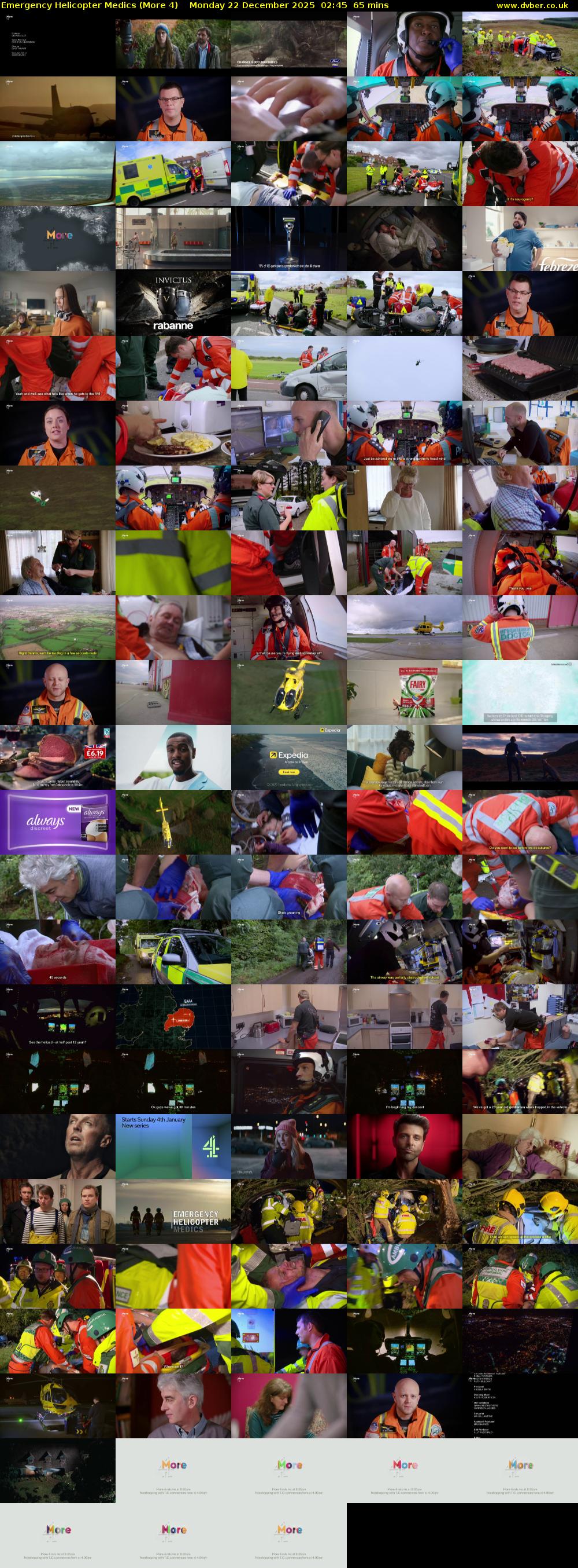 Emergency Helicopter Medics (More 4) Monday 22 December 2025 02:45 - 03:50