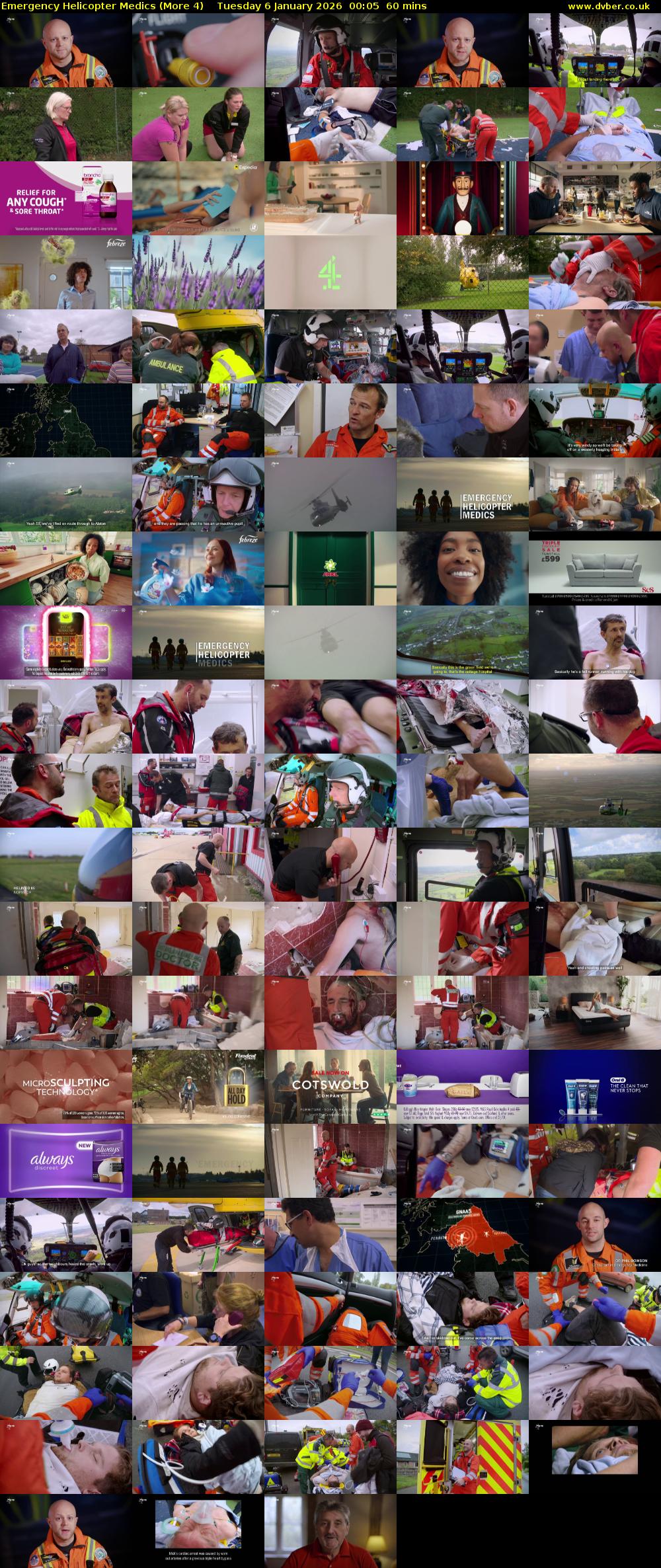 Emergency Helicopter Medics (More 4) Tuesday 6 January 2026 00:05 - 01:05