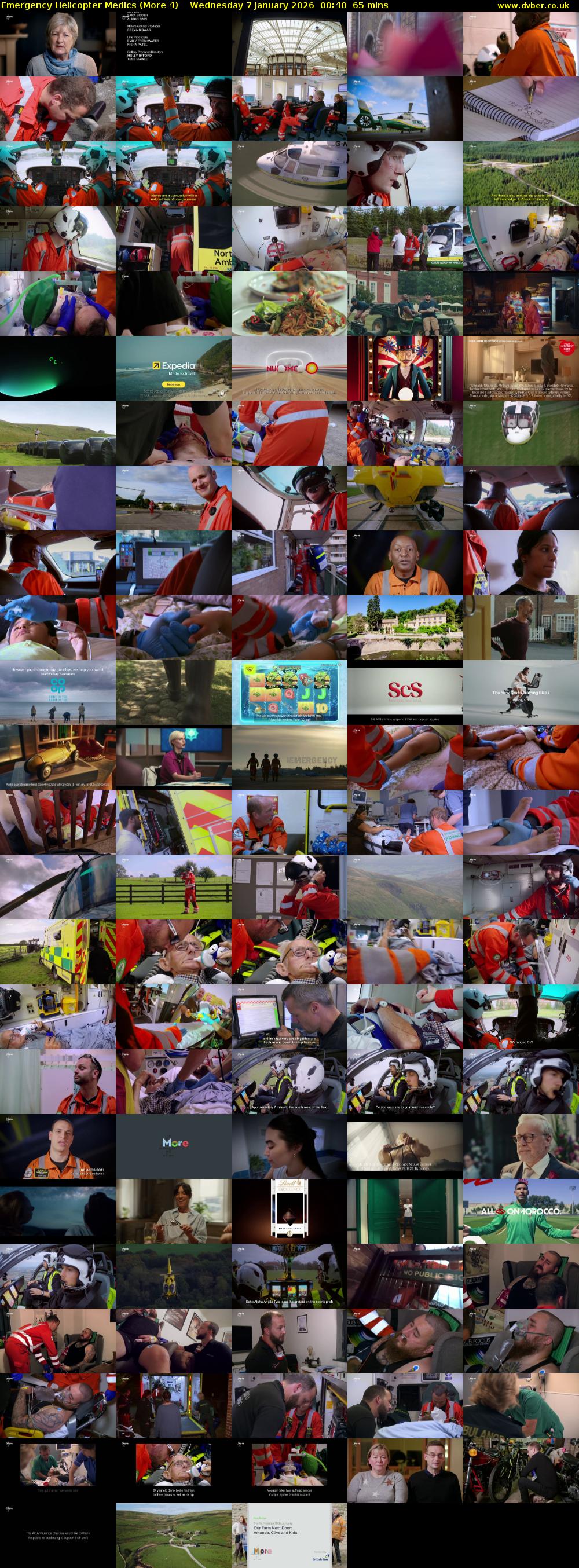 Emergency Helicopter Medics (More 4) Wednesday 7 January 2026 00:40 - 01:45