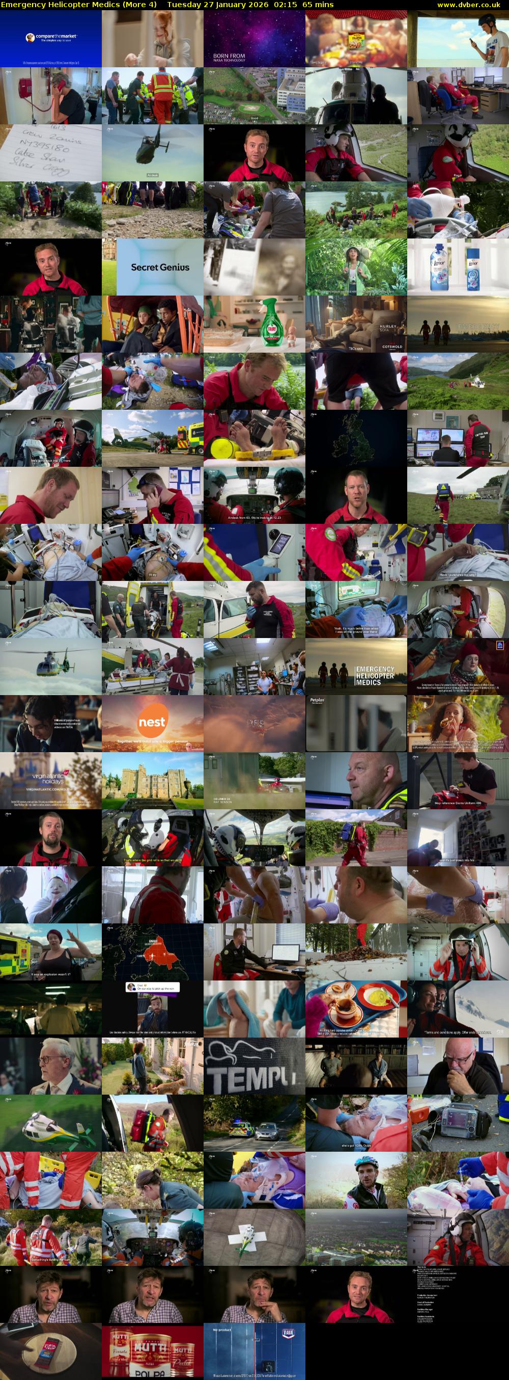 Emergency Helicopter Medics (More 4) Tuesday 27 January 2026 02:15 - 03:20